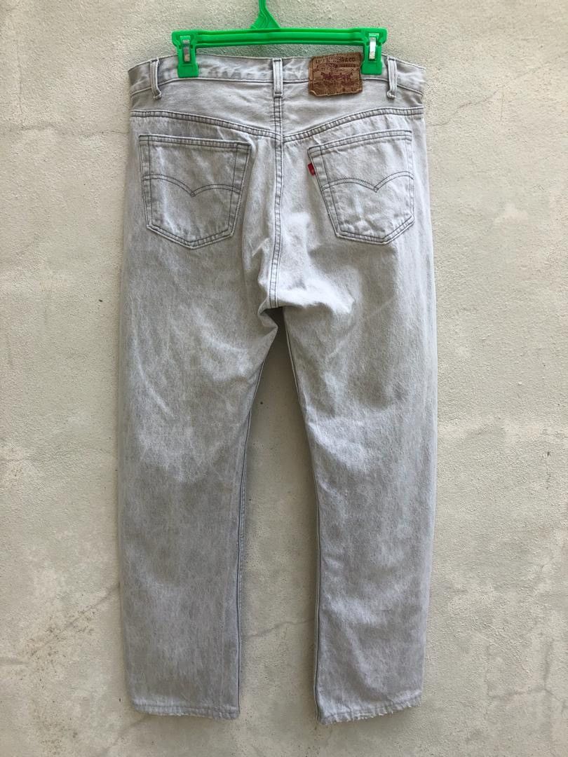 Levi's × Vintage 🔥The Iconic 80s Levi's 501 Usa Acid Wash Denim Jeans Size US 35 - 6 Thumbnail