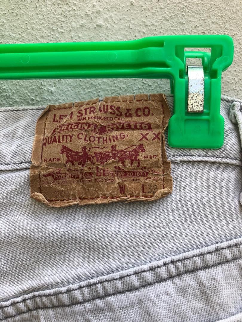 Levi's × Vintage 🔥The Iconic 80s Levi's 501 Usa Acid Wash Denim Jeans Size US 35 - 11 Thumbnail