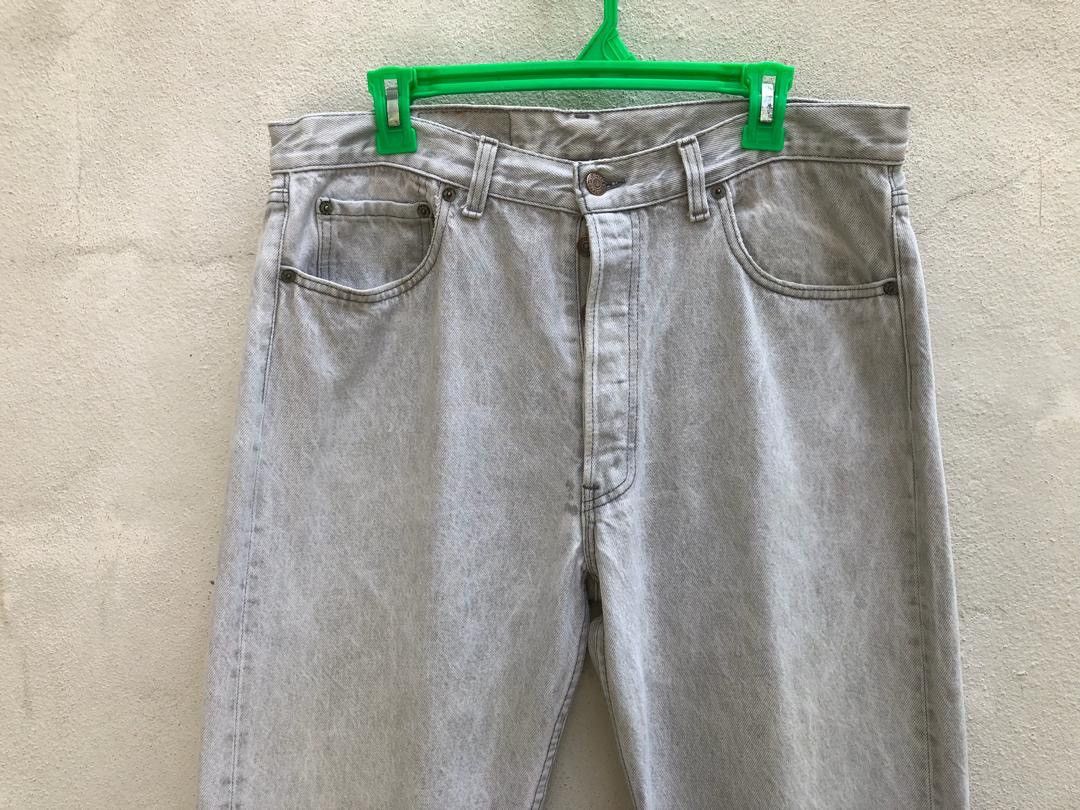 Levi's × Vintage 🔥The Iconic 80s Levi's 501 Usa Acid Wash Denim Jeans Size US 35 - 2 Thumbnail