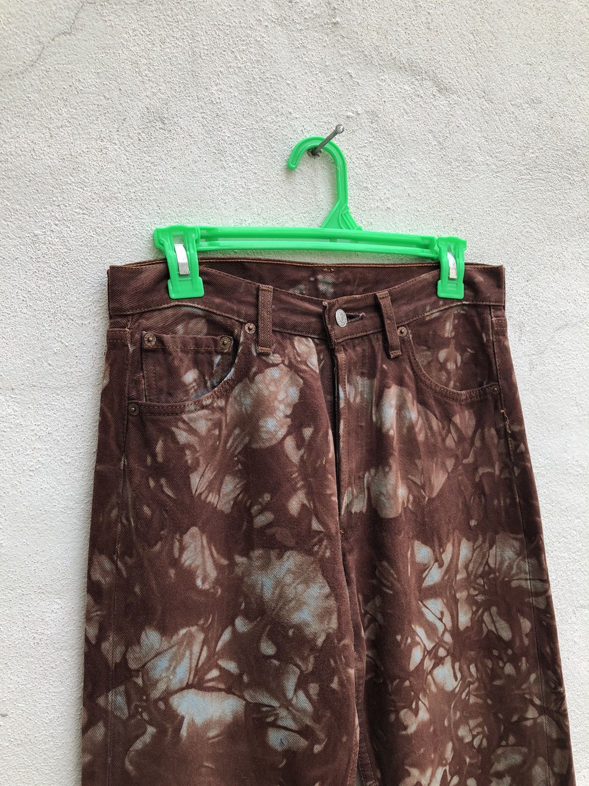Levi's × Vintage Vintage 90s Levi’s 501 Made in Usa Tie Dye Denim Jeans Size US 29 - 3 Thumbnail