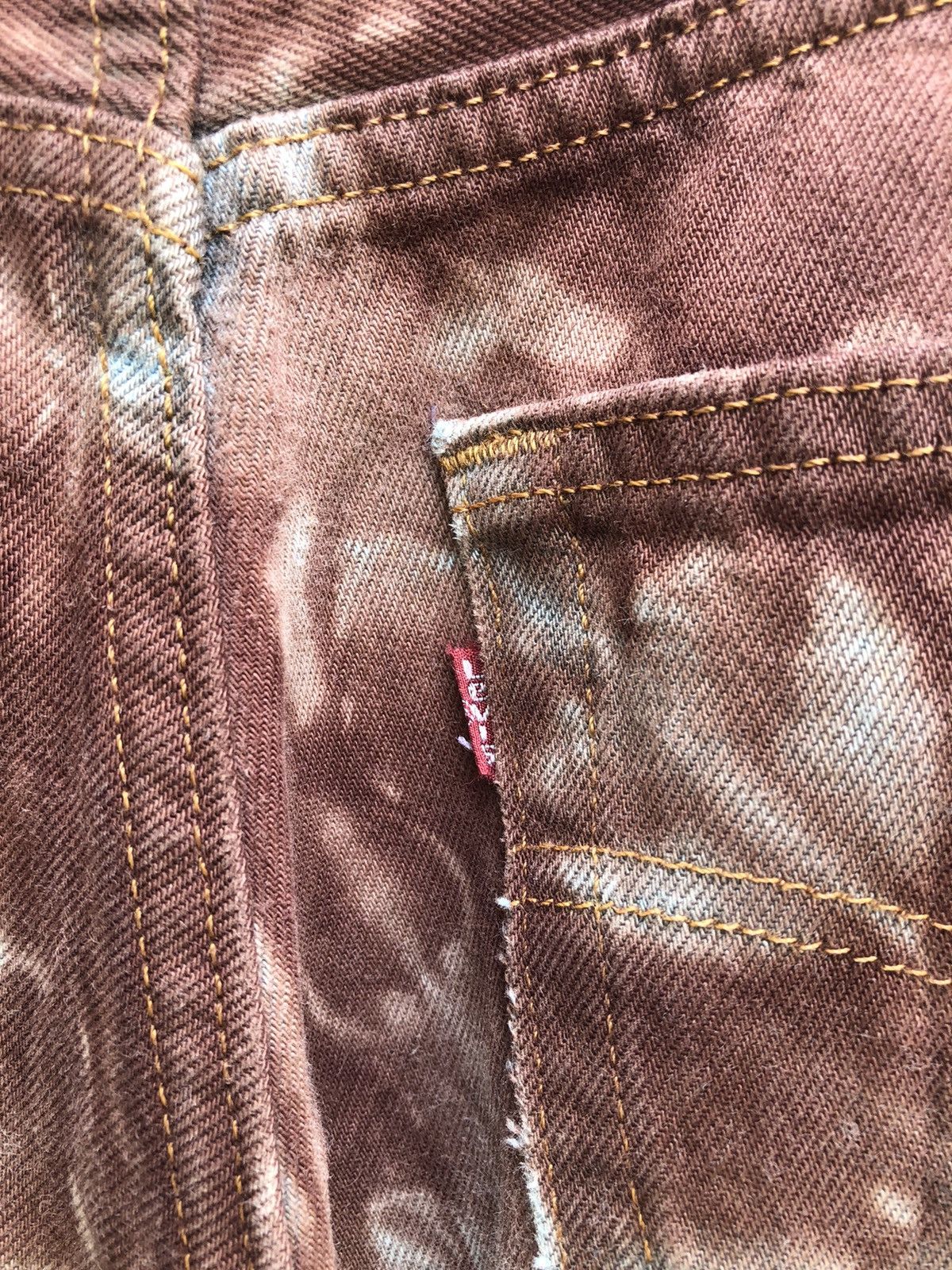 Levi's × Vintage Vintage 90s Levi’s 501 Made in Usa Tie Dye Denim Jeans Size US 29 - 12 Thumbnail
