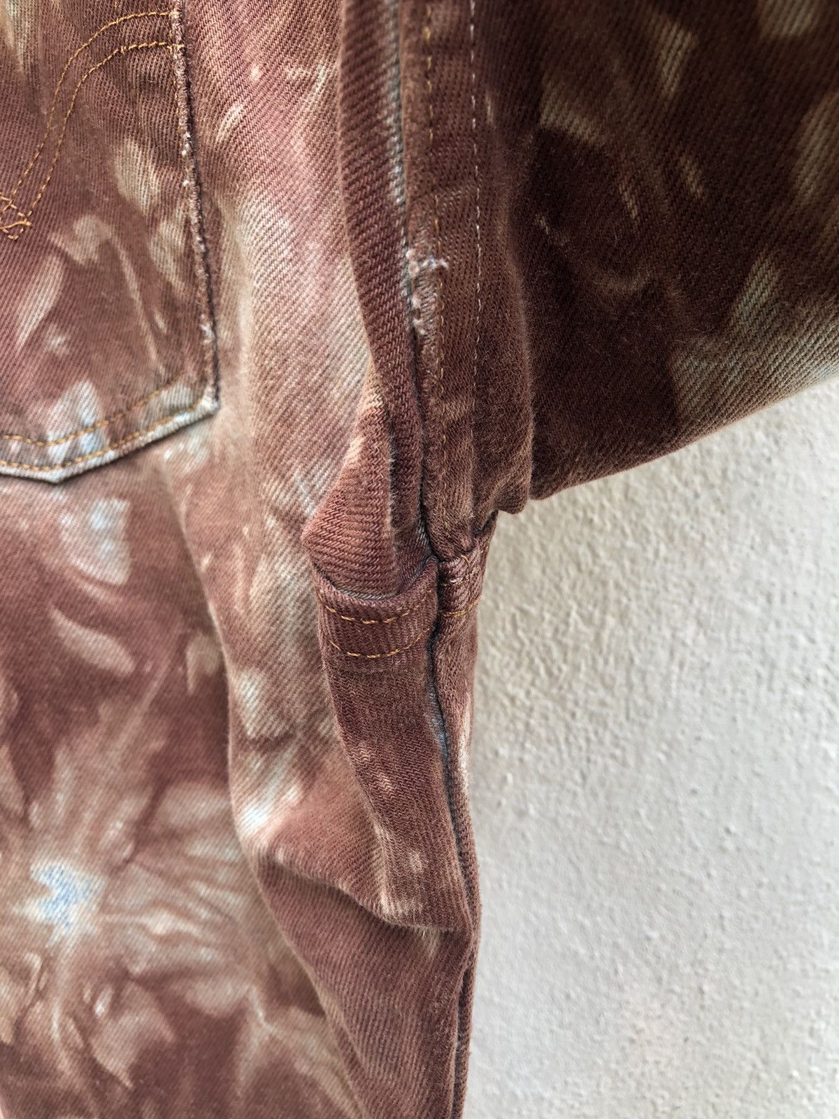 Levi's × Vintage Vintage 90s Levi’s 501 Made in Usa Tie Dye Denim Jeans Size US 29 - 15 Thumbnail