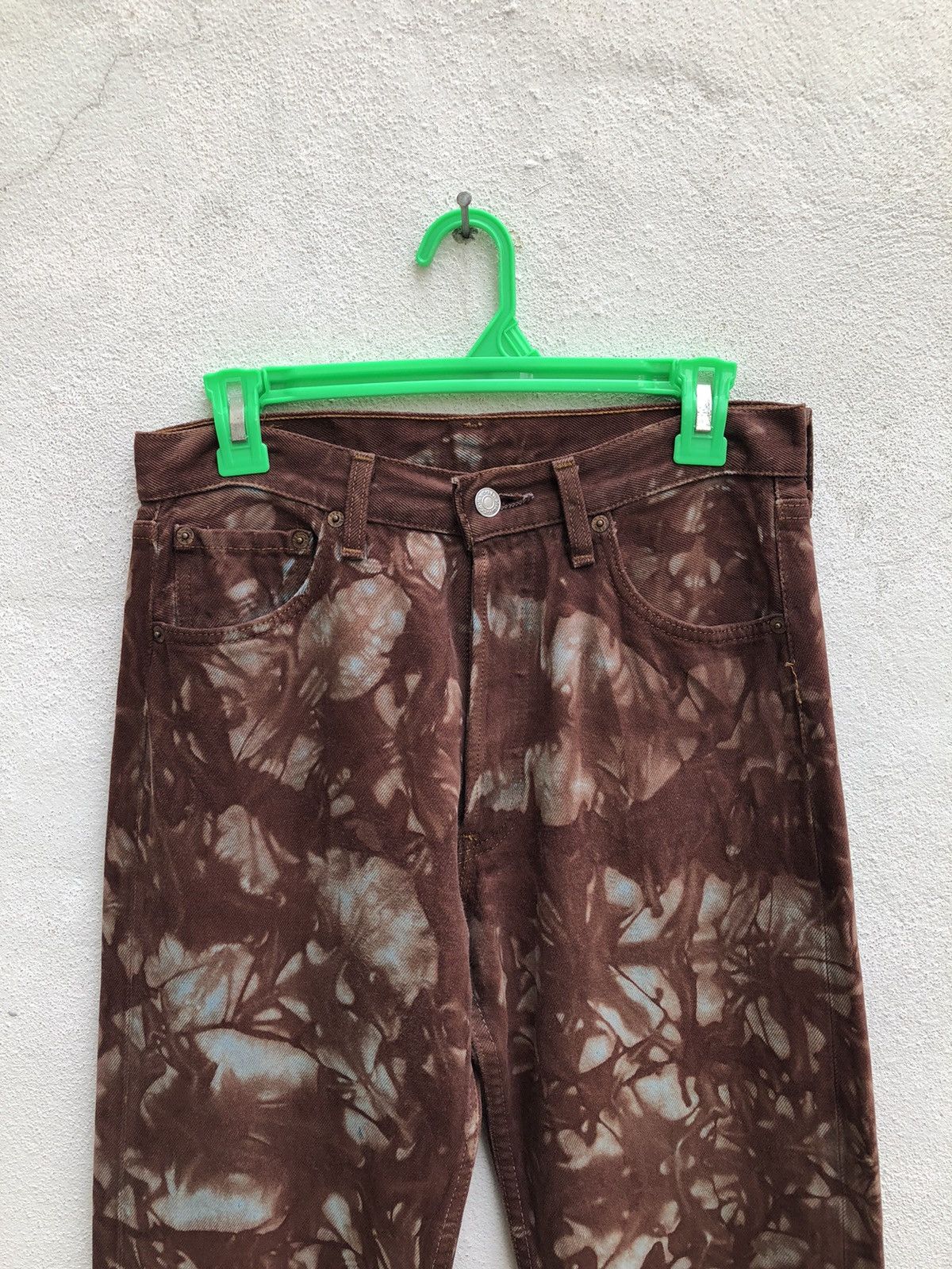 Levi's × Vintage Vintage 90s Levi’s 501 Made in Usa Tie Dye Denim Jeans Size US 29 - 2 Thumbnail