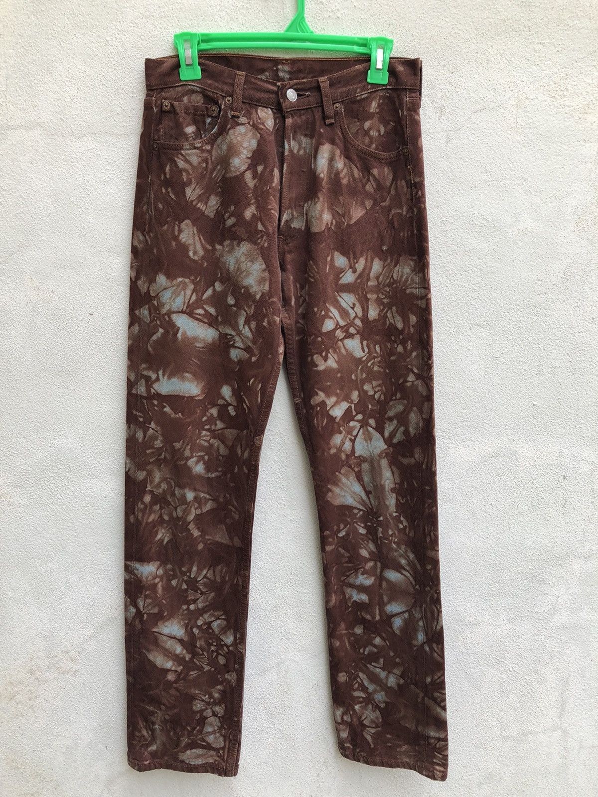 Levi's × Vintage Vintage 90s Levi’s 501 Made in Usa Tie Dye Denim Jeans Size US 29 - 1 Thumbnail