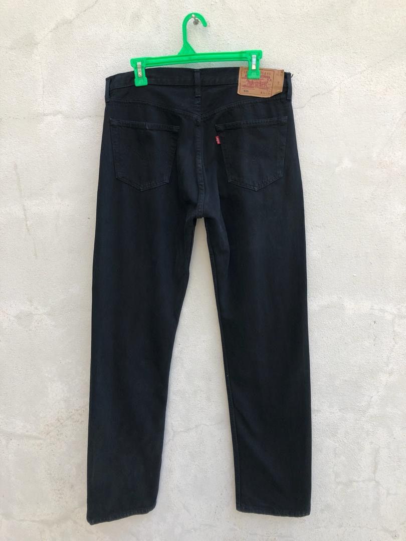 Levi's × Vintage Vtg 90s 501 Superblack Made in UK Denim Jeans Size US 34 / EU 50 - 5 Thumbnail