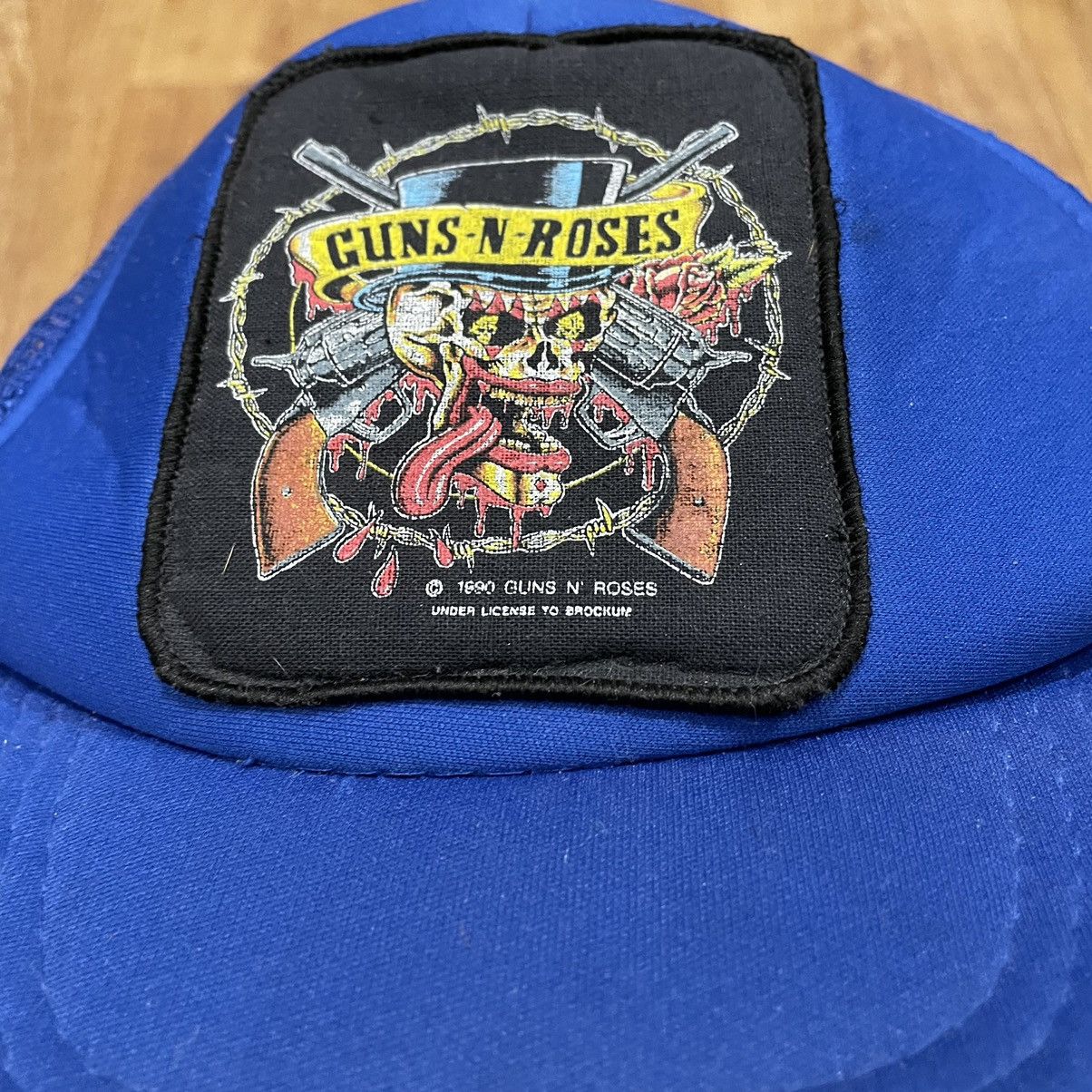 Vintage Vintage 90s Guns N Roses Logo Cap Streetwear Blue Boxy OS Size ONE SIZE - 3 Thumbnail
