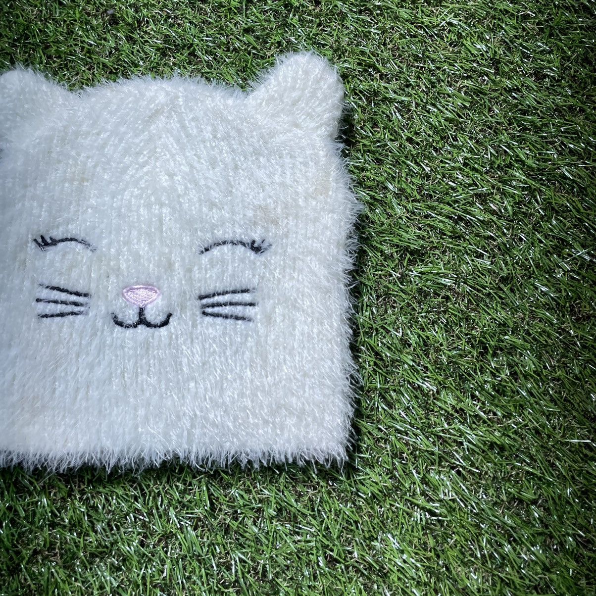 Vintage Vintage 90s Fuzzy Cat Beanie Cute Kawaii Coquette Washed OS Size ONE SIZE - 2 Thumbnail