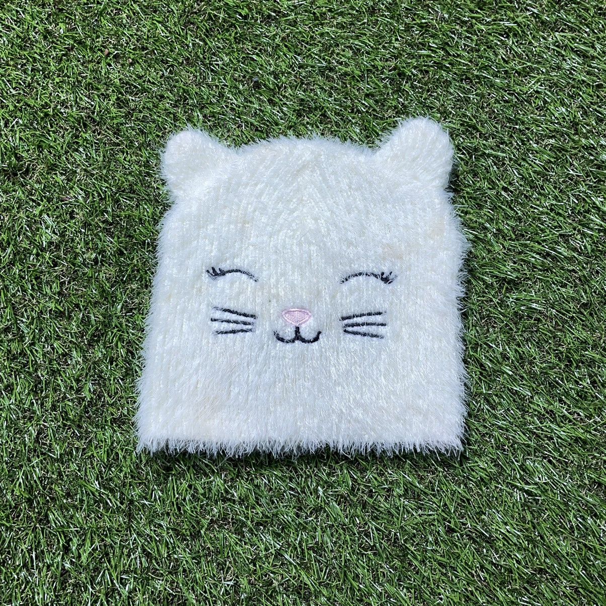 Vintage Vintage 90s Fuzzy Cat Beanie Cute Kawaii Coquette Washed OS Size ONE SIZE - 1 Thumbnail