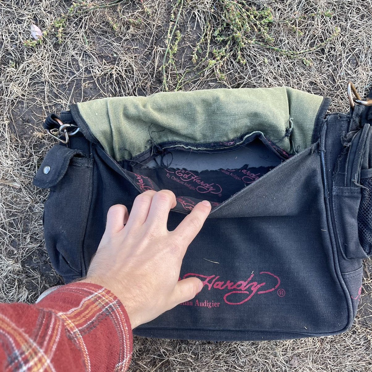 Vintage Vintage Y2K Ed Hardy Dragon Graphic Shoulder Bag Japanese OS Size ONE SIZE - 12 Thumbnail