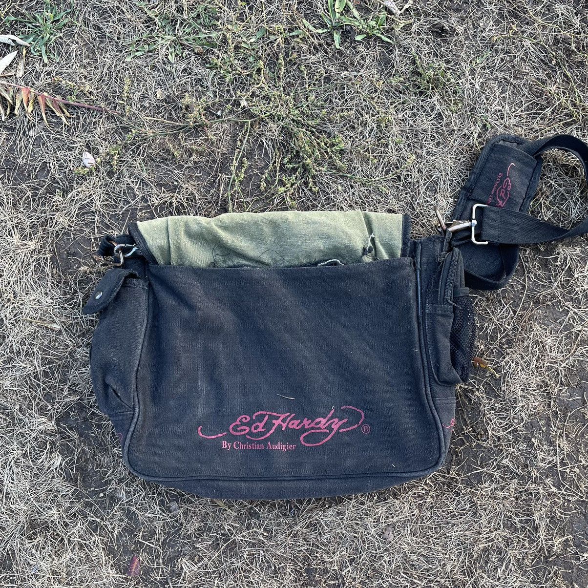 Vintage Vintage Y2K Ed Hardy Dragon Graphic Shoulder Bag Japanese OS Size ONE SIZE - 11 Thumbnail