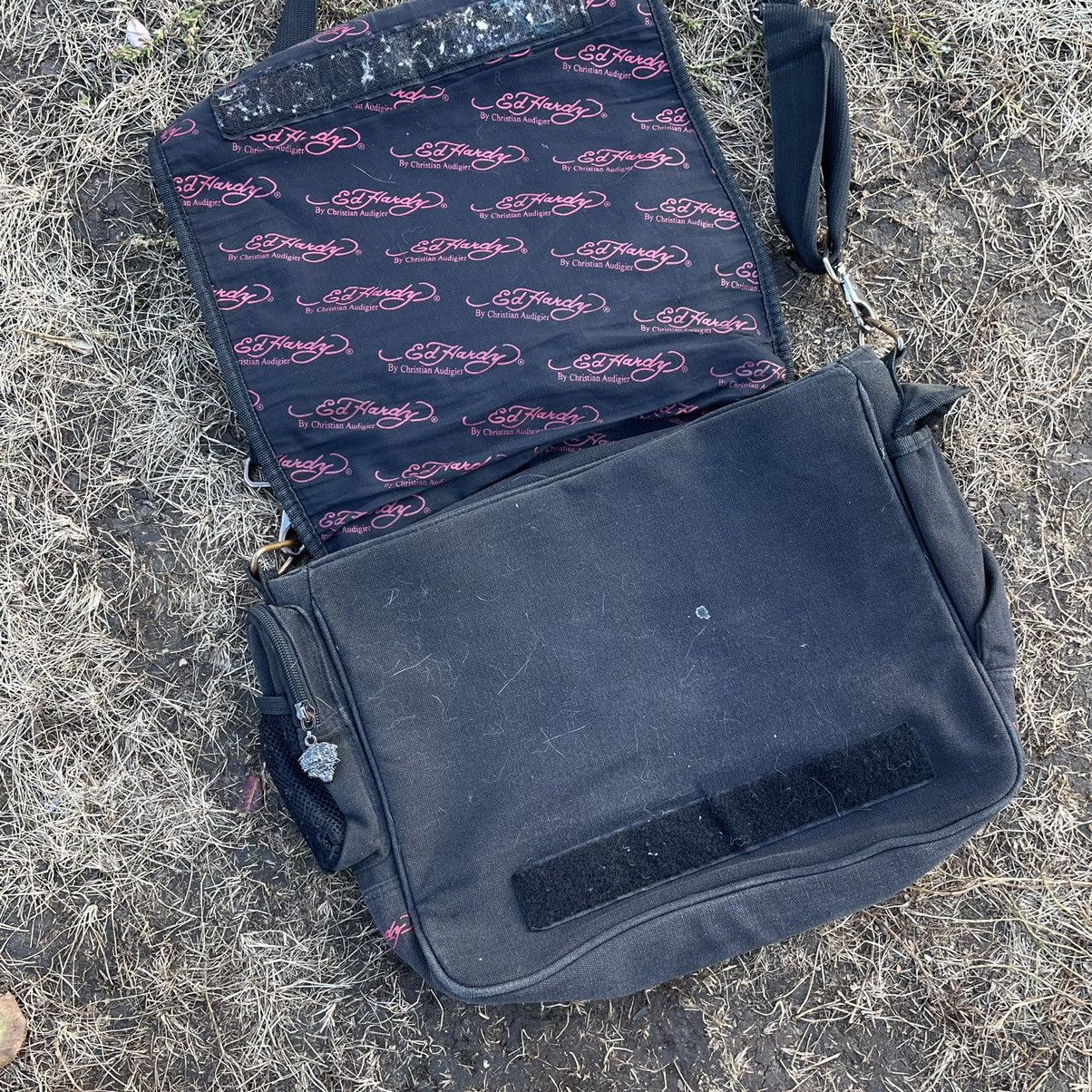 Vintage Vintage Y2K Ed Hardy Dragon Graphic Shoulder Bag Japanese OS Size ONE SIZE - 7 Thumbnail