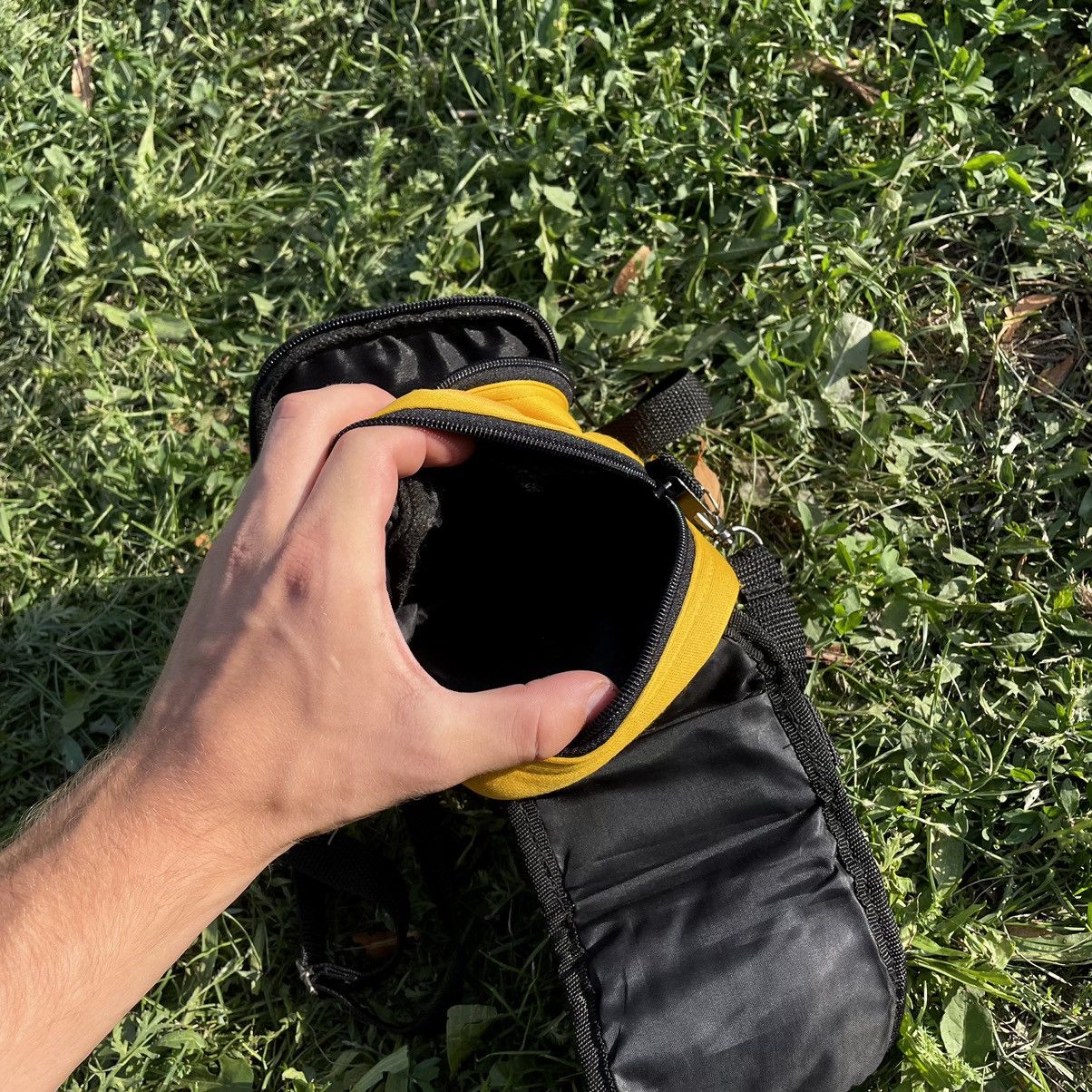 Vintage Vintage Y2K Tactical Crossbody Bag Yellow Black Punk Drip OS Size ONE SIZE - 6 Thumbnail