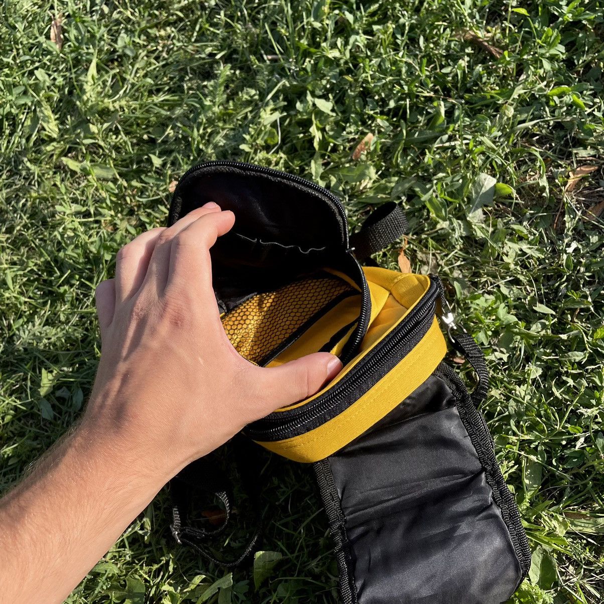 Vintage Vintage Y2K Tactical Crossbody Bag Yellow Black Punk Drip OS Size ONE SIZE - 7 Thumbnail
