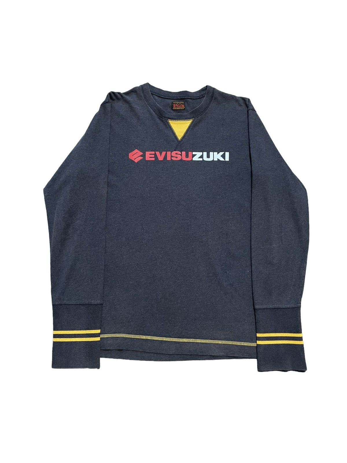 Evisu Y2K vintage Evisu long sleeve Evisuzuki Streetwear rare hype Size US XL / EU 56 / 4 - 1 Thumbnail