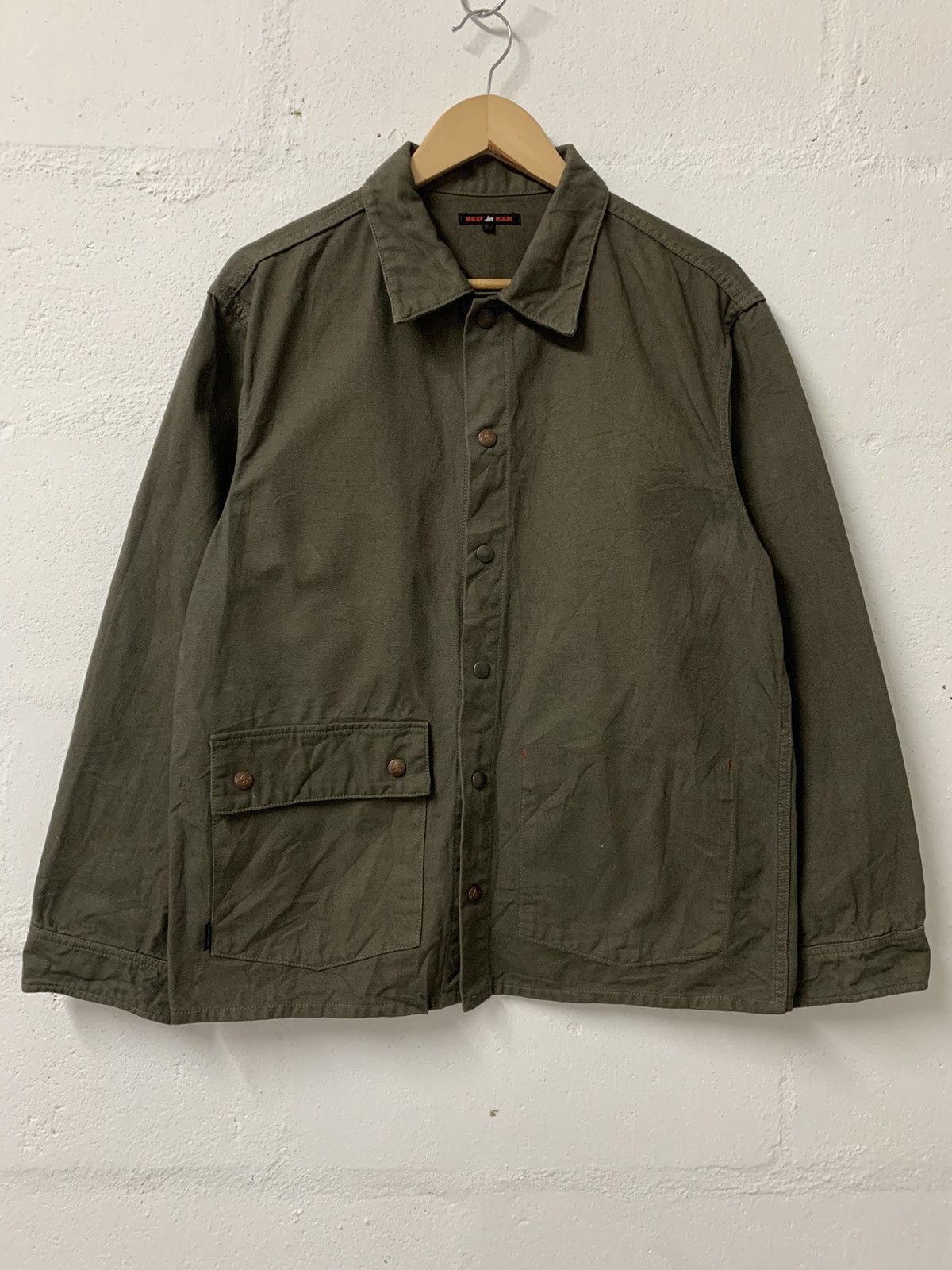 image of Paul Smith Red Ear Paul Smitch Red Ear Buttom Up Jacket in Green, Men's (Size Medium)