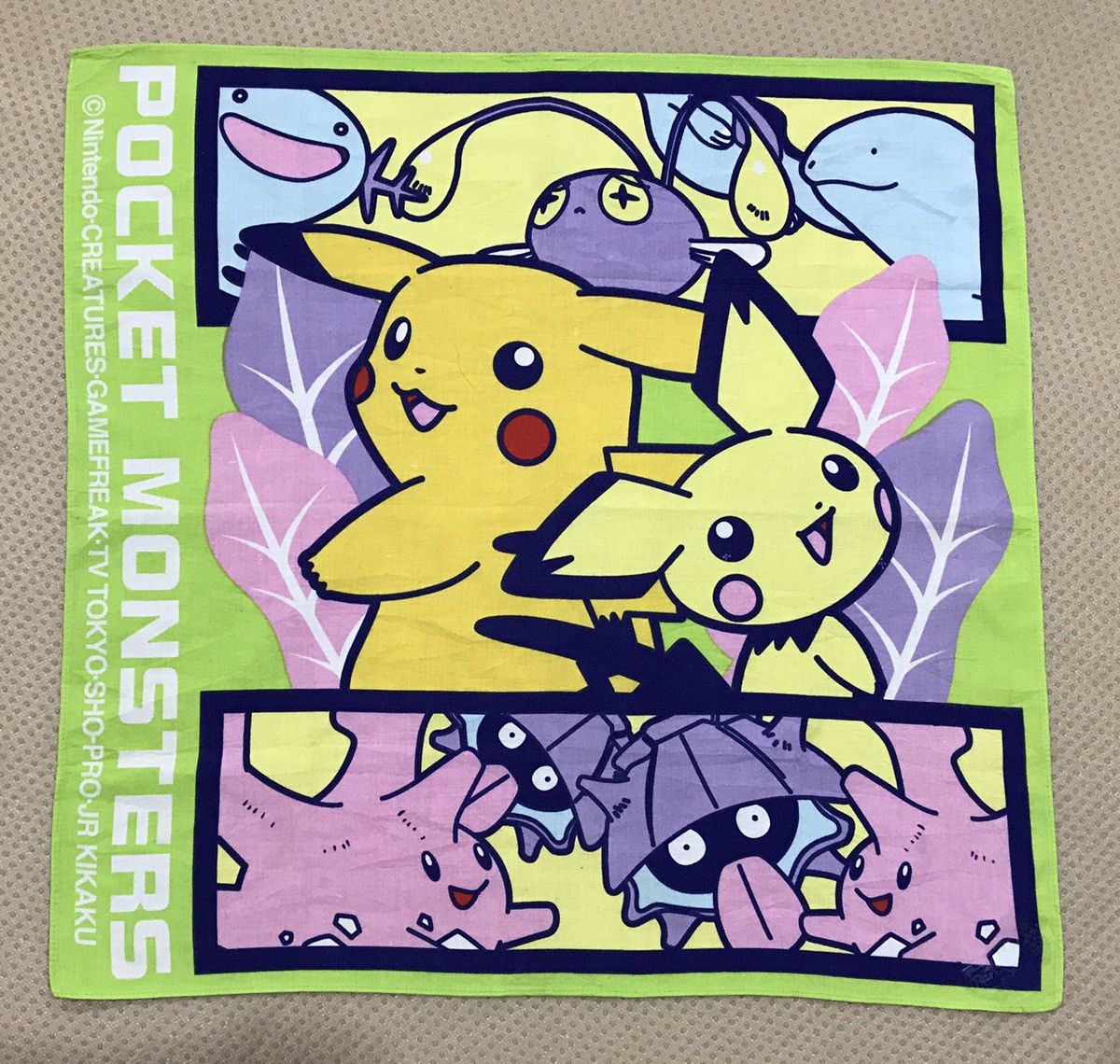 Cartoon Network × Japanese Brand × Pokemon pokemon bandana handkerchief pocket square Size ONE SIZE - 1 Thumbnail
