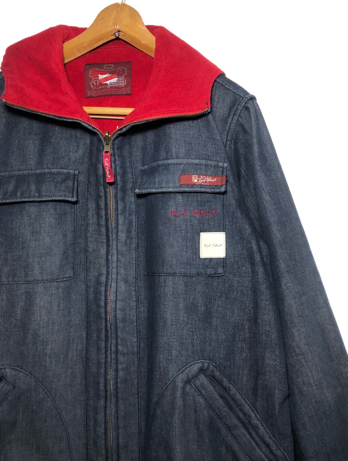 Japanese Brand RARE!!! Vintage Karl Helmut Reversible Hoodie Jacket Size US L / EU 52-54 / 3 - 5 Thumbnail