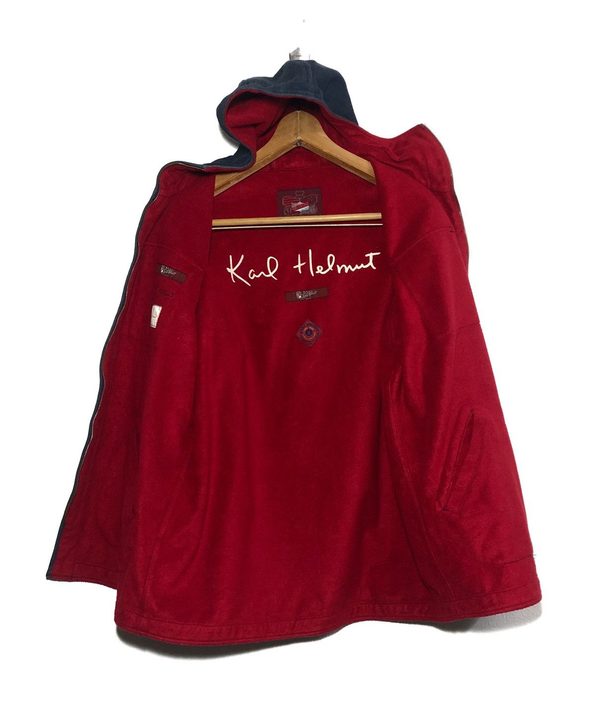 Japanese Brand RARE!!! Vintage Karl Helmut Reversible Hoodie Jacket Size US L / EU 52-54 / 3 - 10 Thumbnail