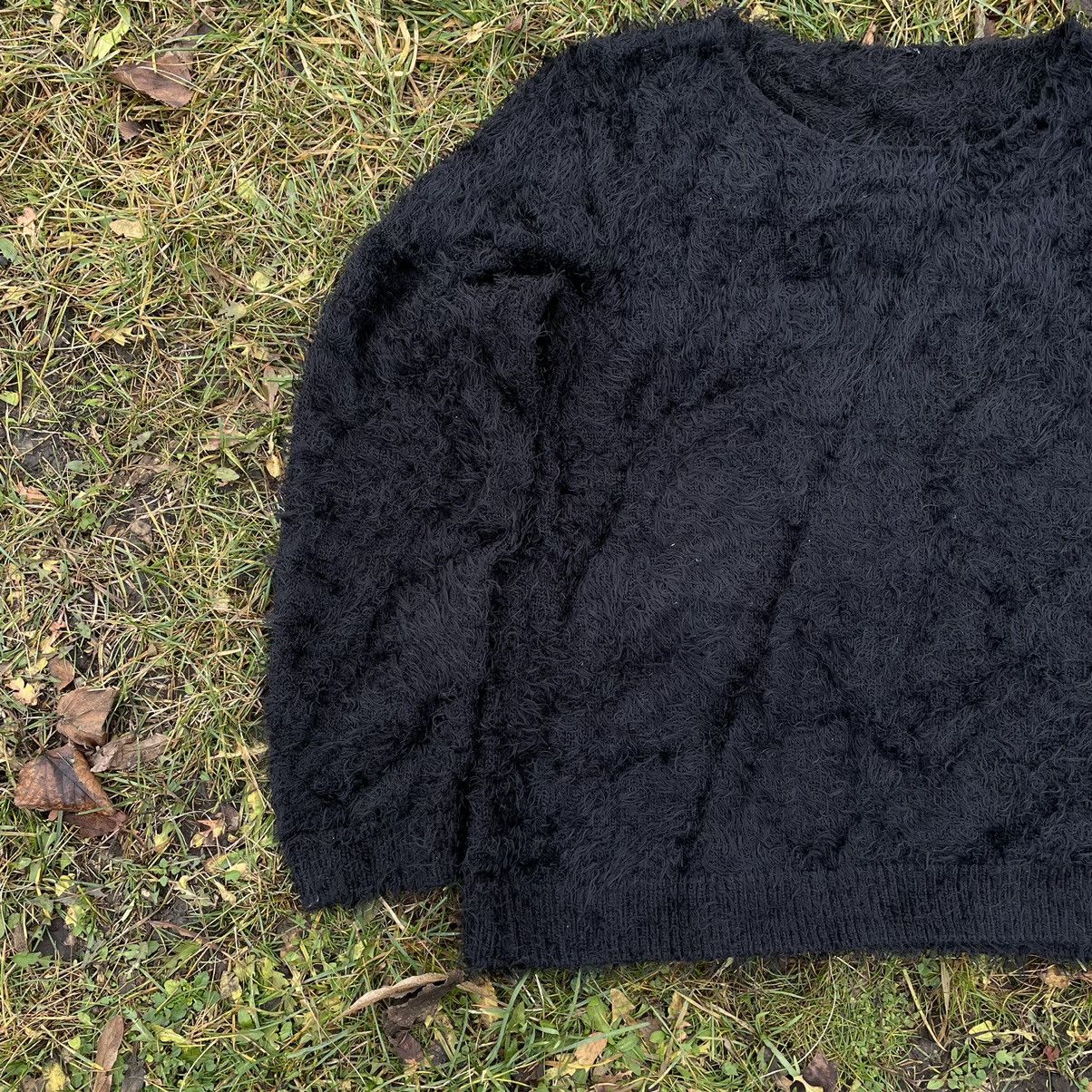 Vintage Vintage Y2K Mohair Fuzzy Oversized Knit Sweater Grunge OS Size ONE SIZE - 3 Thumbnail