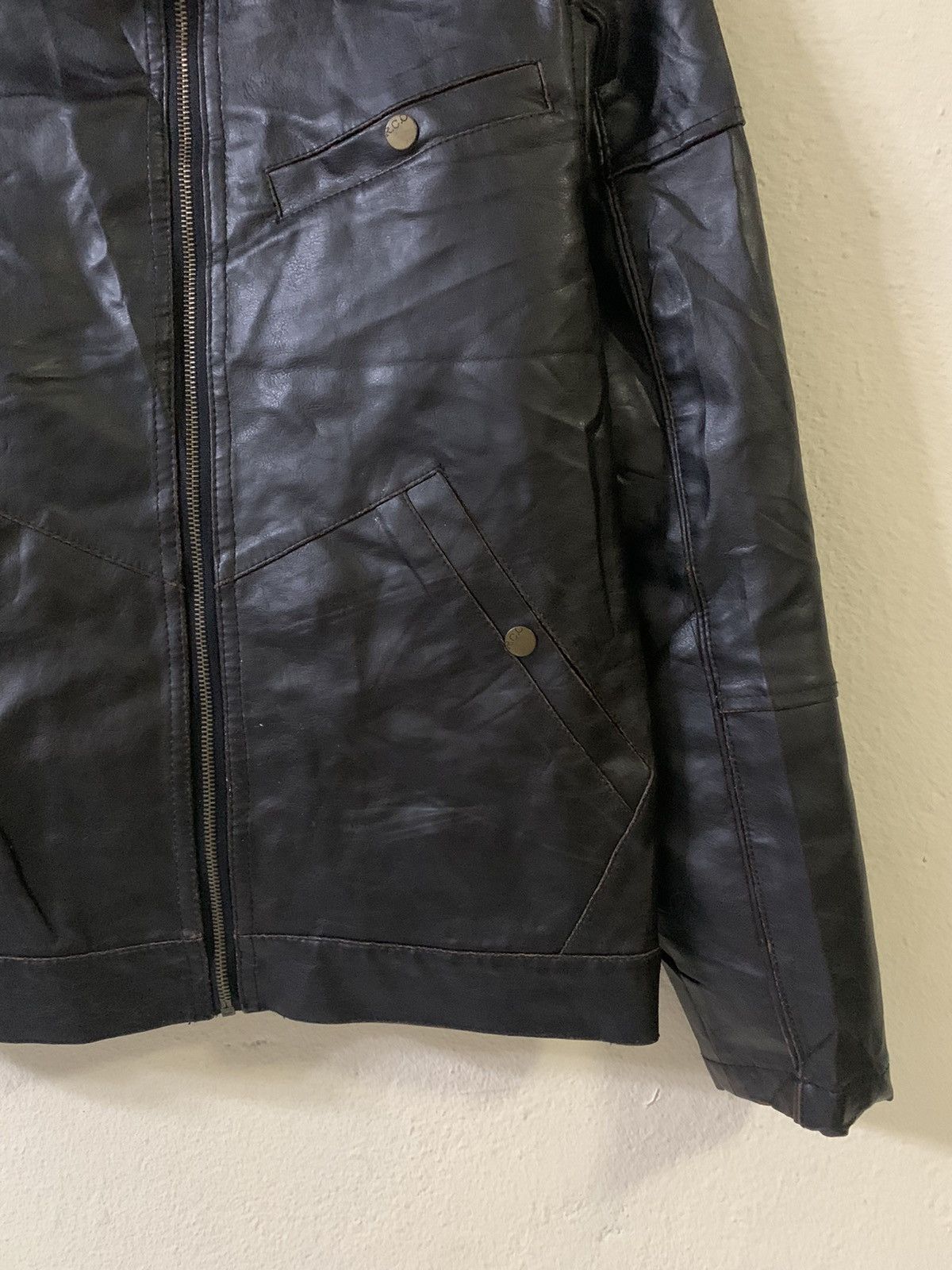 Japanese Brand Real Crush Clothing Leather Jacket Size US S / EU 44-46 / 1 - 2 Thumbnail