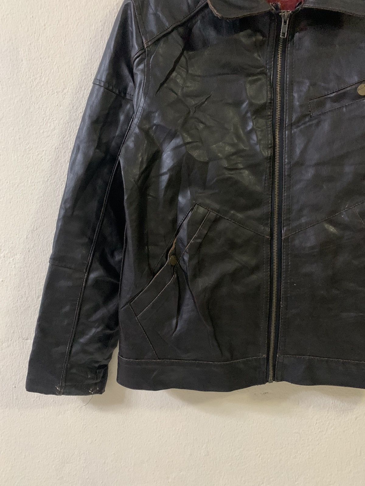 Japanese Brand Real Crush Clothing Leather Jacket Size US S / EU 44-46 / 1 - 3 Thumbnail