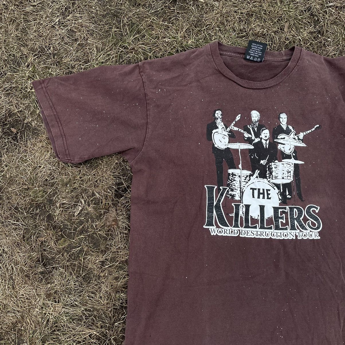 Vintage Vintage 90s The Killers Band Graphic Tee Sun Faded Grunge L Size US L / EU 52-54 / 3 - 3 Thumbnail