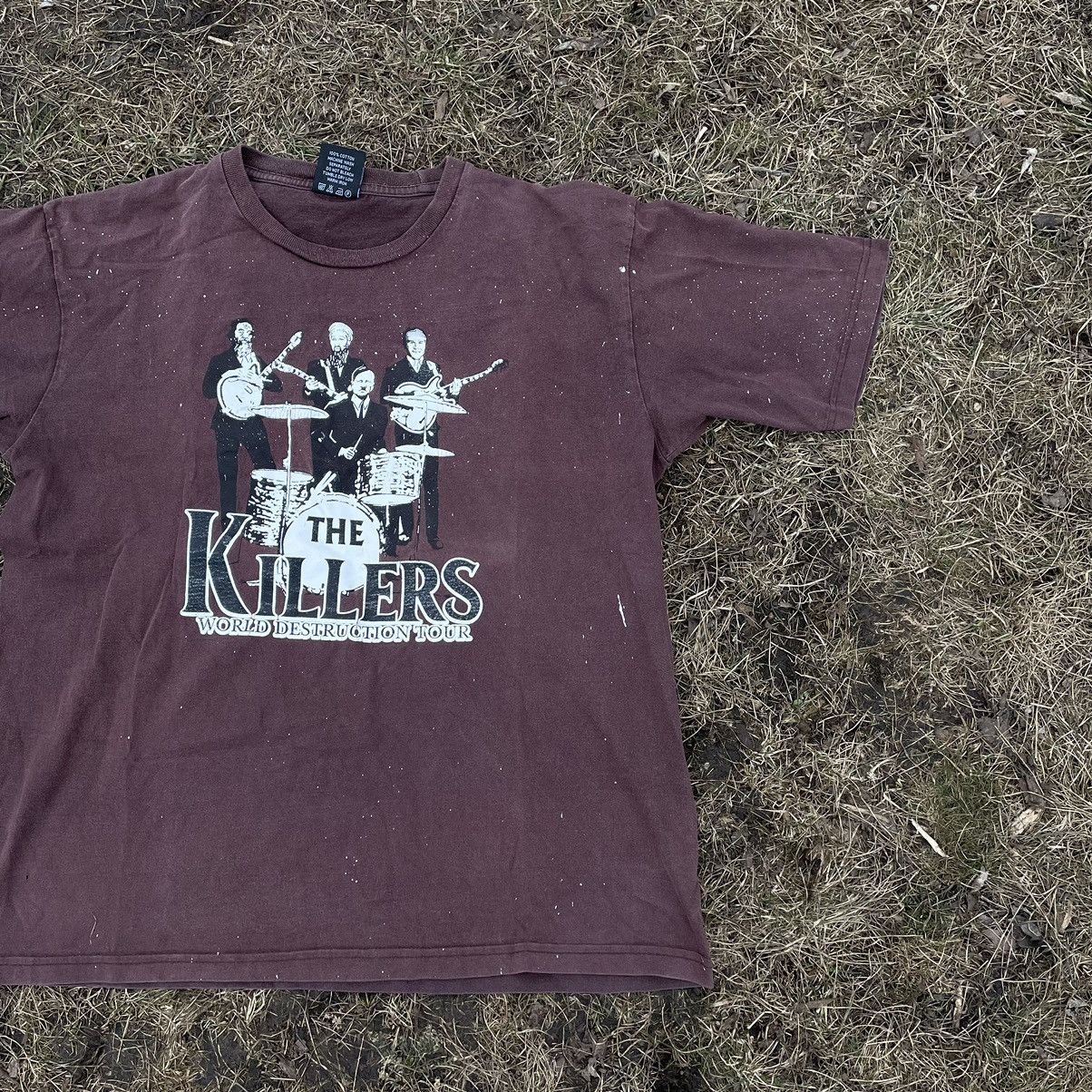 Vintage Vintage 90s The Killers Band Graphic Tee Sun Faded Grunge L Size US L / EU 52-54 / 3 - 2 Thumbnail
