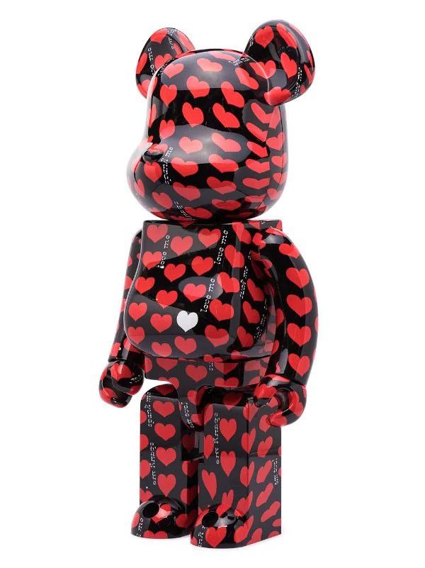 Medicom Toy Bearbrick Black Heart 1000% figure Size ONE SIZE - 2 Thumbnail