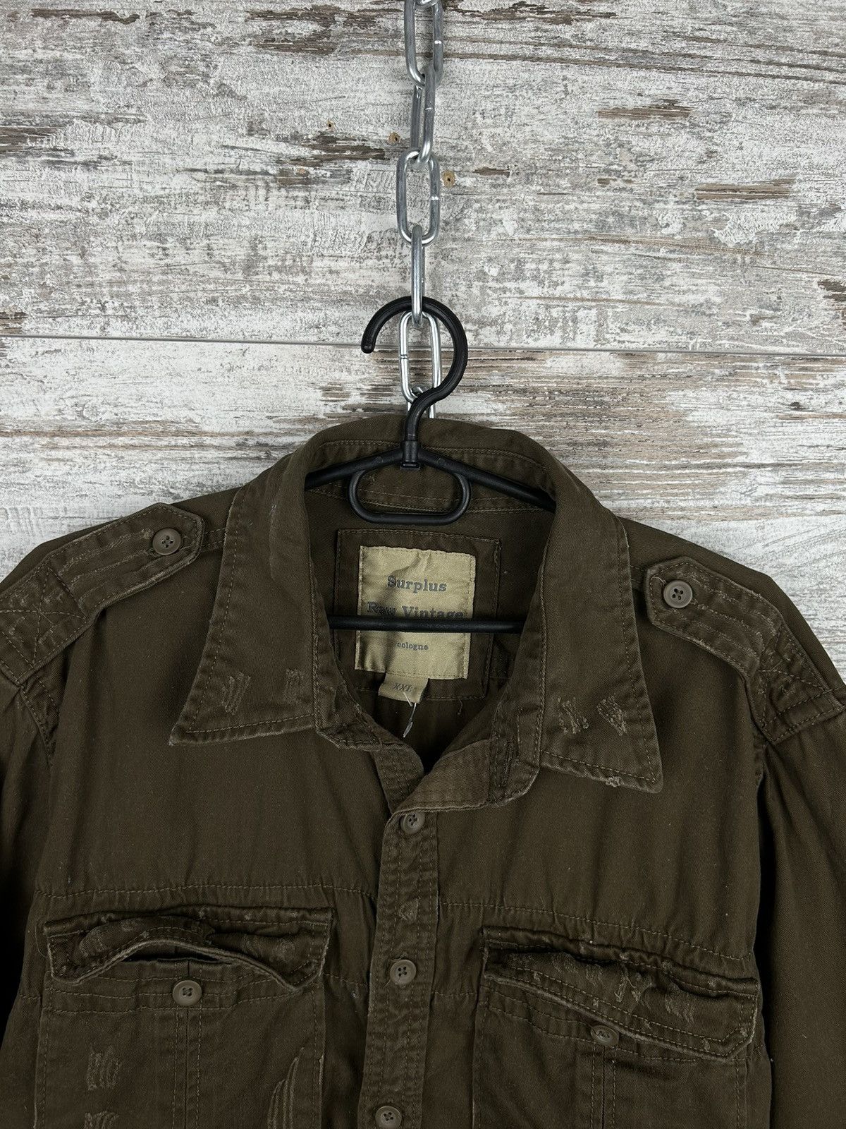 Vintage Mens Vintage Surplus Brown shirts button up streetwear rare Size US XXL / EU 58 / 5 - 4 Thumbnail
