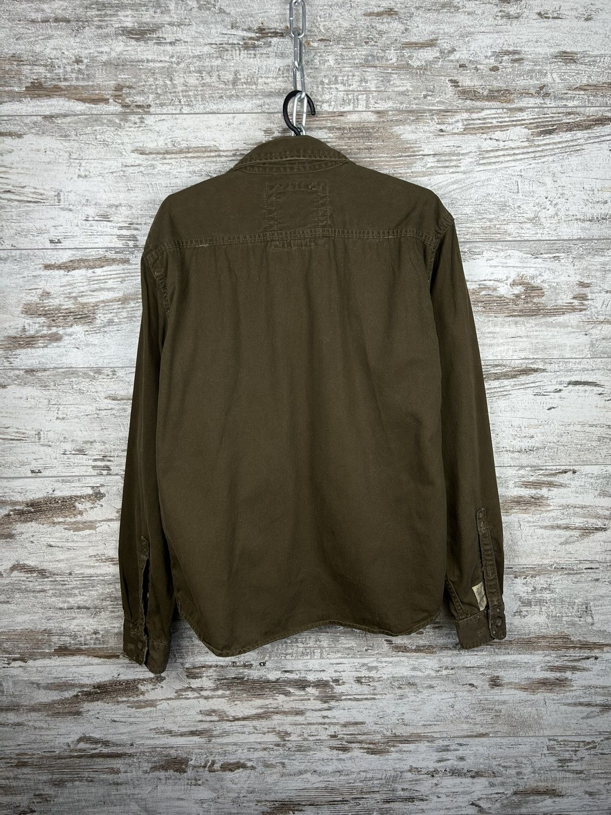 Vintage Mens Vintage Surplus Brown shirts button up streetwear rare Size US XXL / EU 58 / 5 - 9 Thumbnail