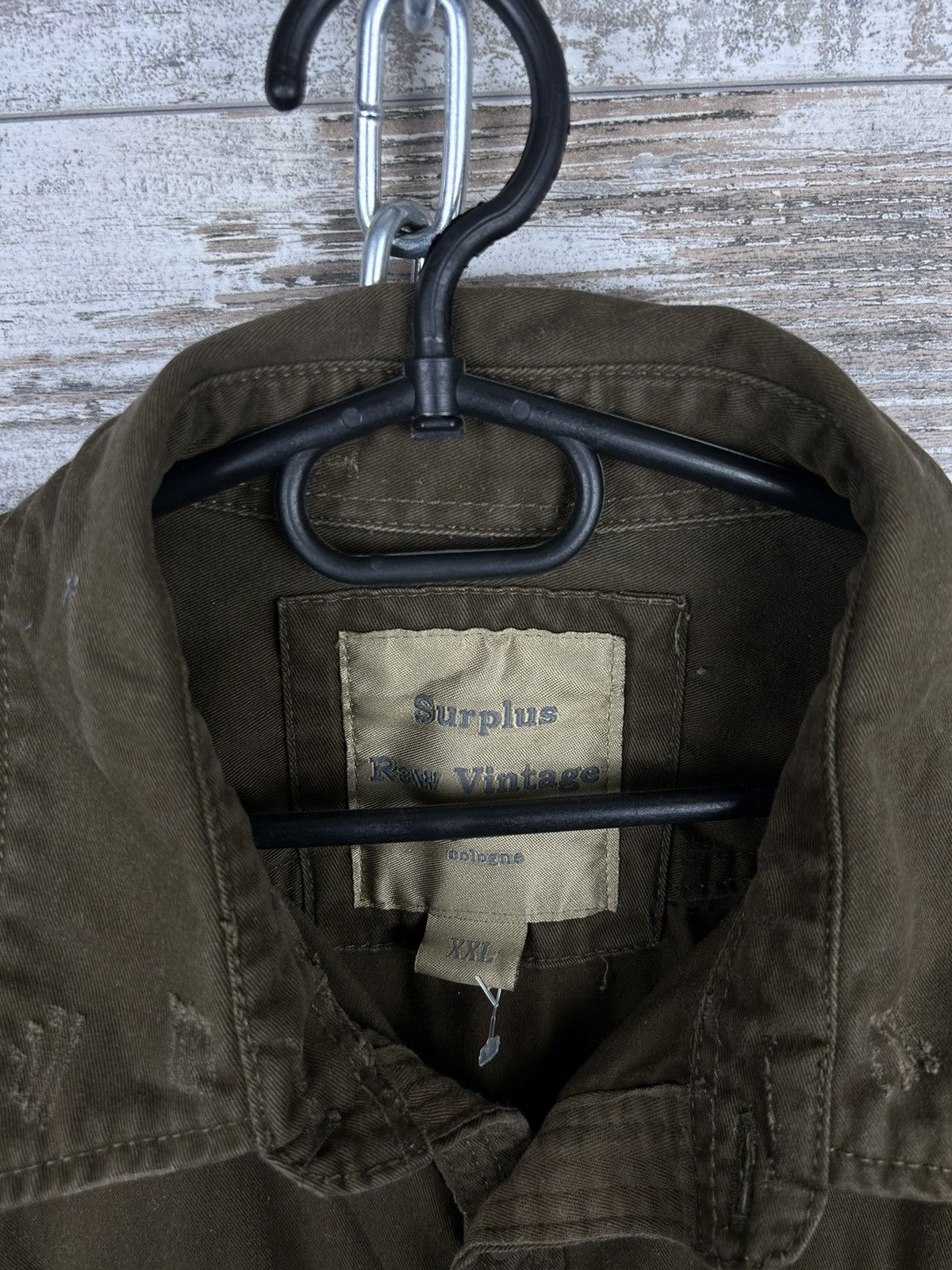 Vintage Mens Vintage Surplus Brown shirts button up streetwear rare Size US XXL / EU 58 / 5 - 6 Thumbnail