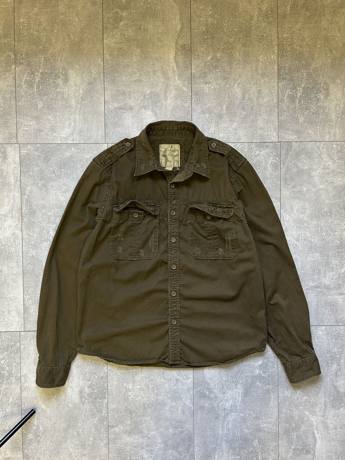 Vintage Mens Vintage Surplus Brown shirts button up streetwear rare Size US XXL / EU 58 / 5 - 1 Thumbnail