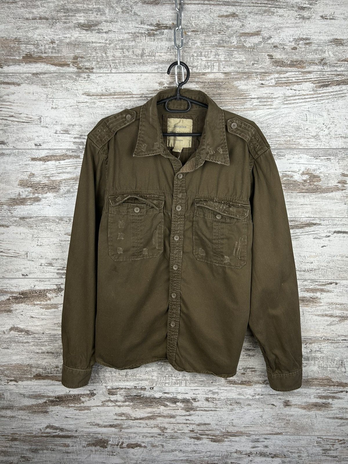 Vintage Mens Vintage Surplus Brown shirts button up streetwear rare Size US XXL / EU 58 / 5 - 2 Thumbnail