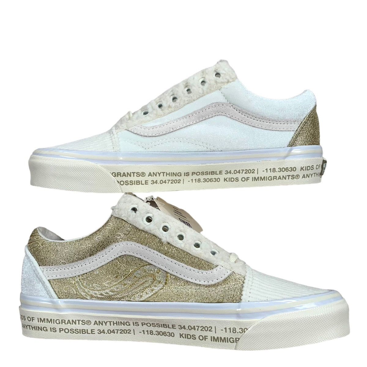 Vans Old orders Skool 36 DX Kids of Immigrants Anything is Possible SZ 8