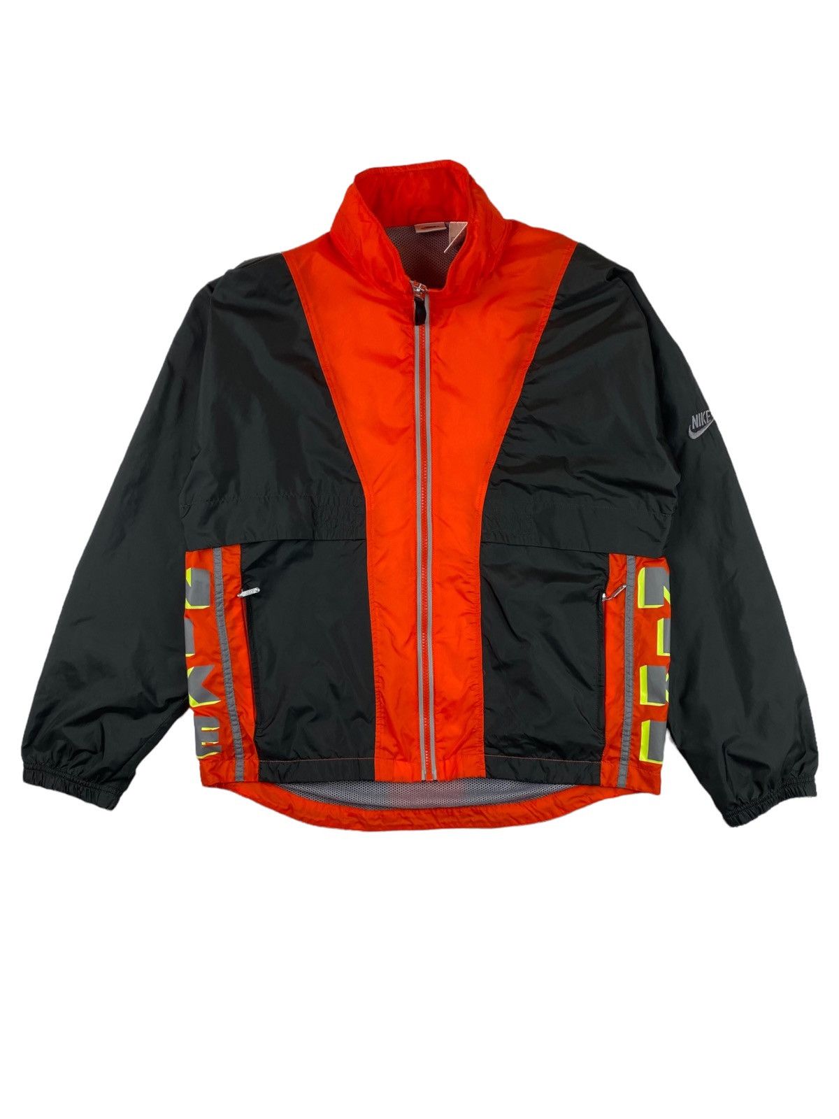 Nike Vintage Nike Big Logo Drill Windbreaker Bomber Jacket Size US S / EU 44-46 / 1 - 3 Thumbnail