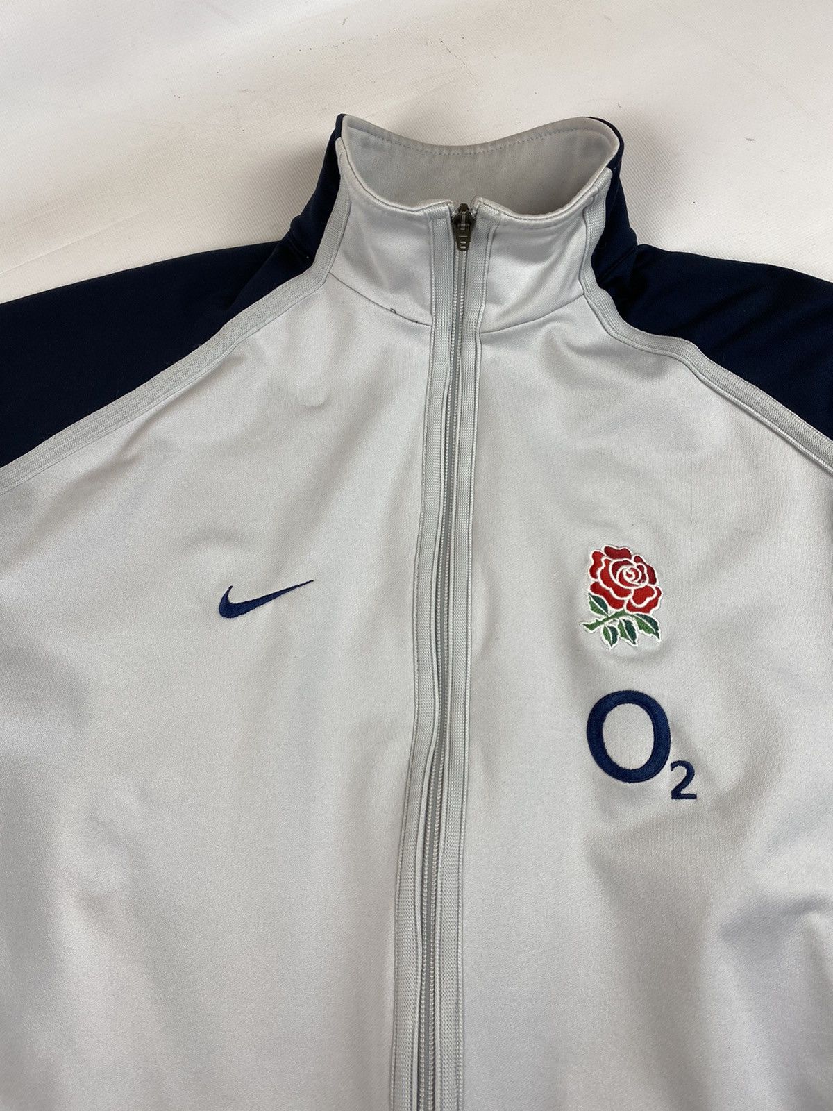 Nike × Vintage Nike England O2 Rugby Windbreaker Bomber Jacket Size M Size US M / EU 48-50 / 2 - 3 Thumbnail