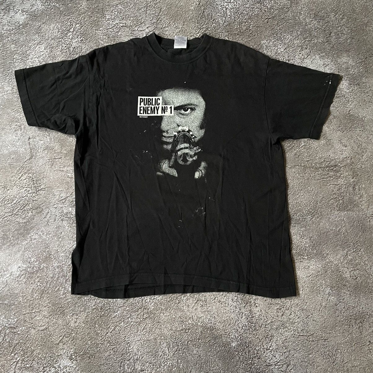 Vintage Vintage 90s Public Enemy Graphic Tee Grunge Streetwear L Size US L / EU 52-54 / 3 - 3 Thumbnail