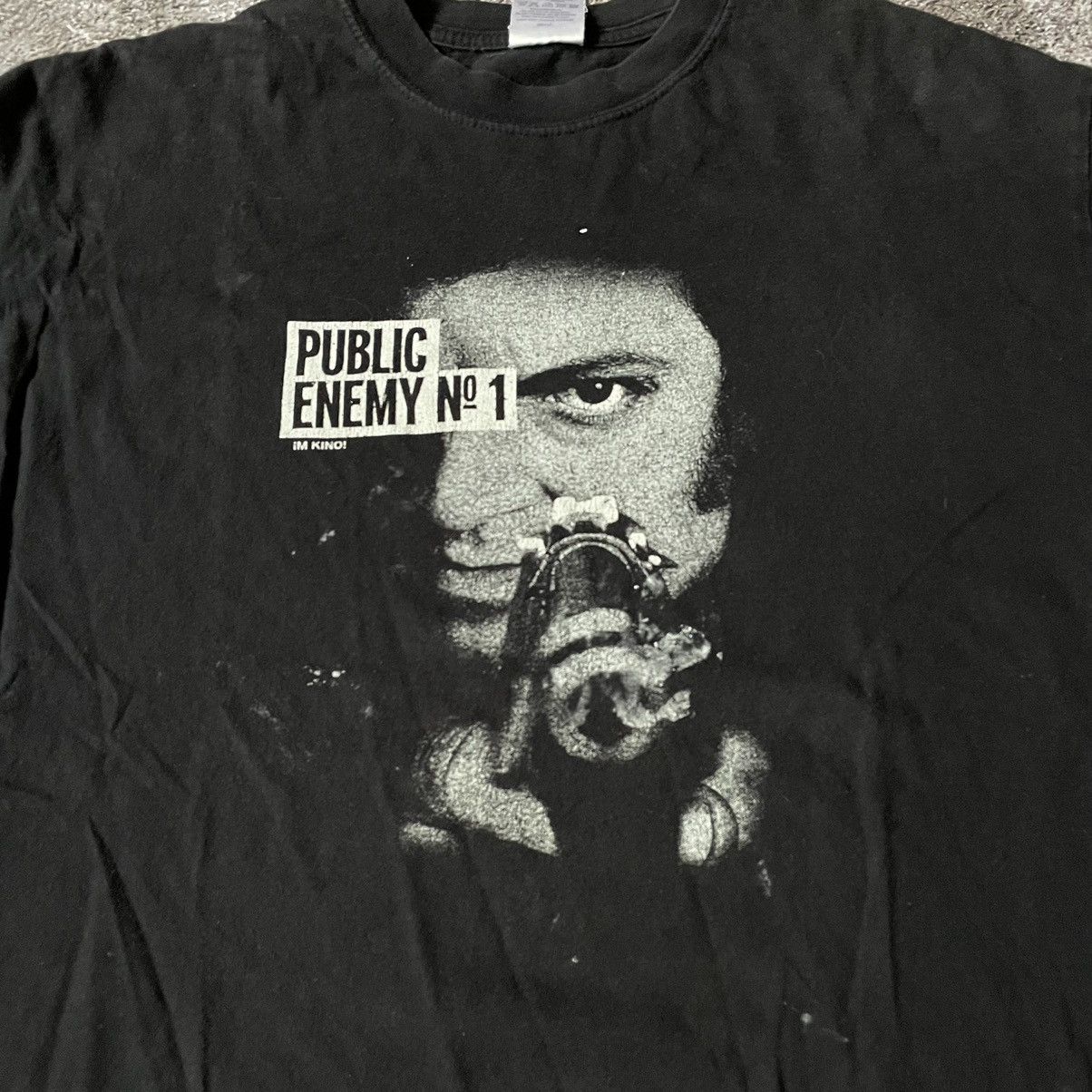 Vintage Vintage 90s Public Enemy Graphic Tee Grunge Streetwear L Size US L / EU 52-54 / 3 - 5 Thumbnail