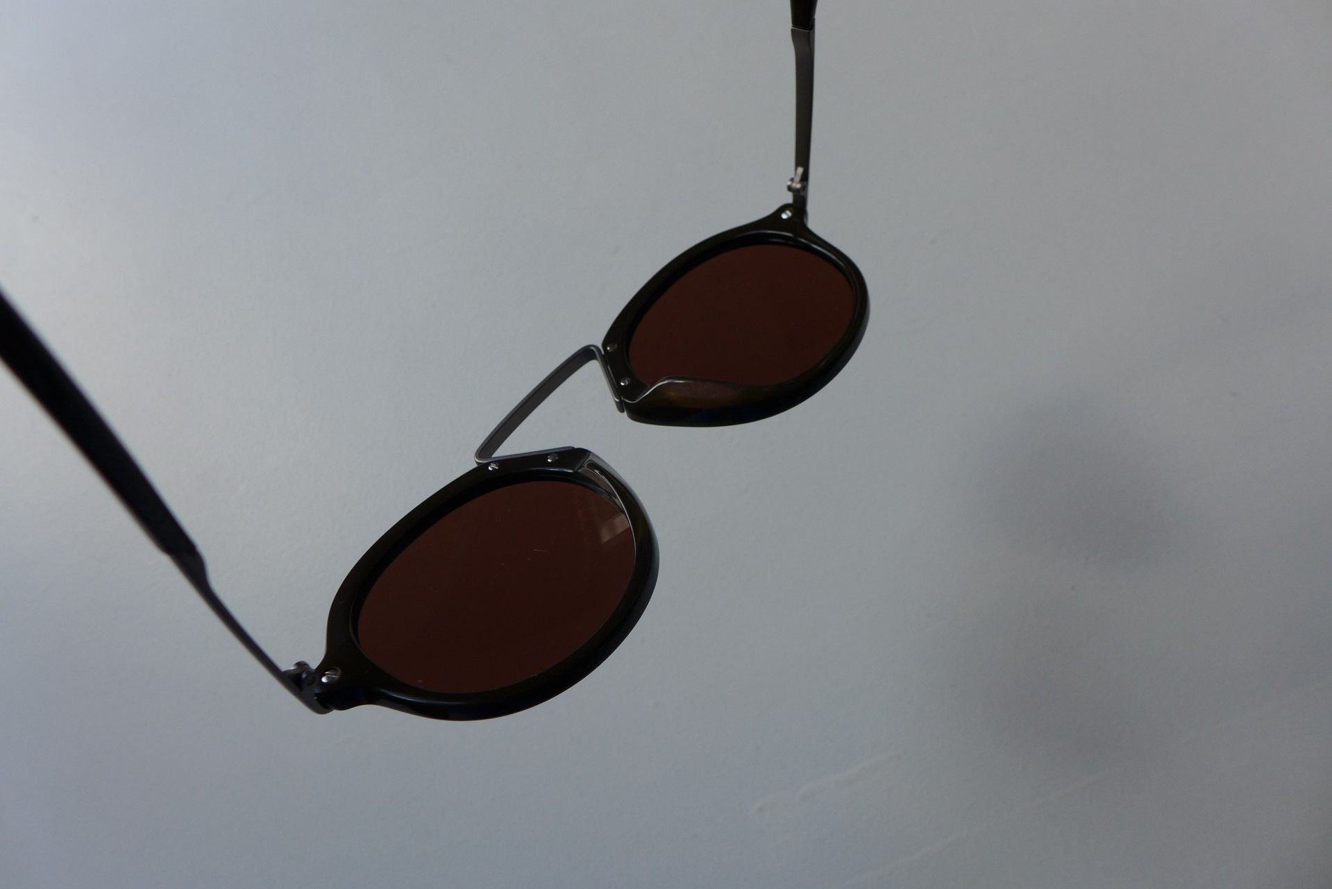 Yohji Yamamoto Yohji Yamamoto YY5009 Sunglasses - Dark Brown Acetate Size ONE SIZE - 15 Thumbnail
