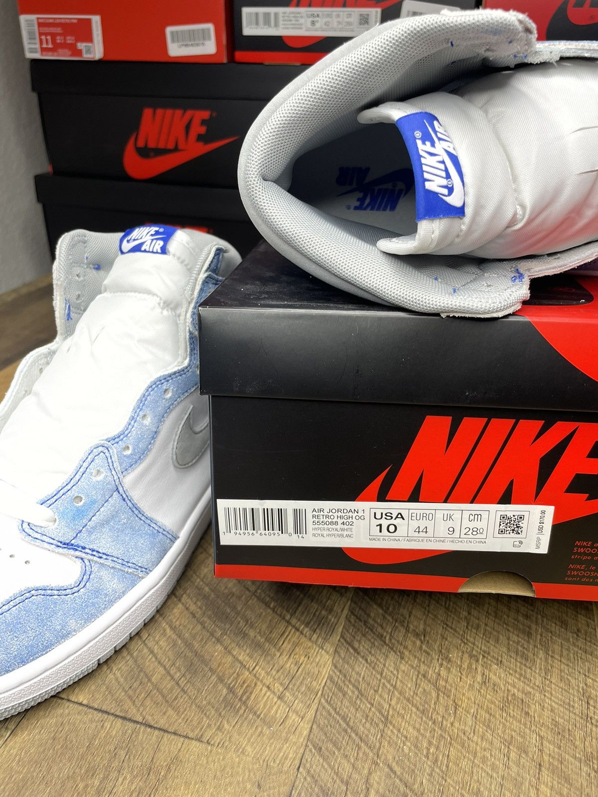 Jordan Brand Air Jordan 1 Retro High OG Hyper Royal 2021 Size US 10 / EU 43 - 8 Thumbnail
