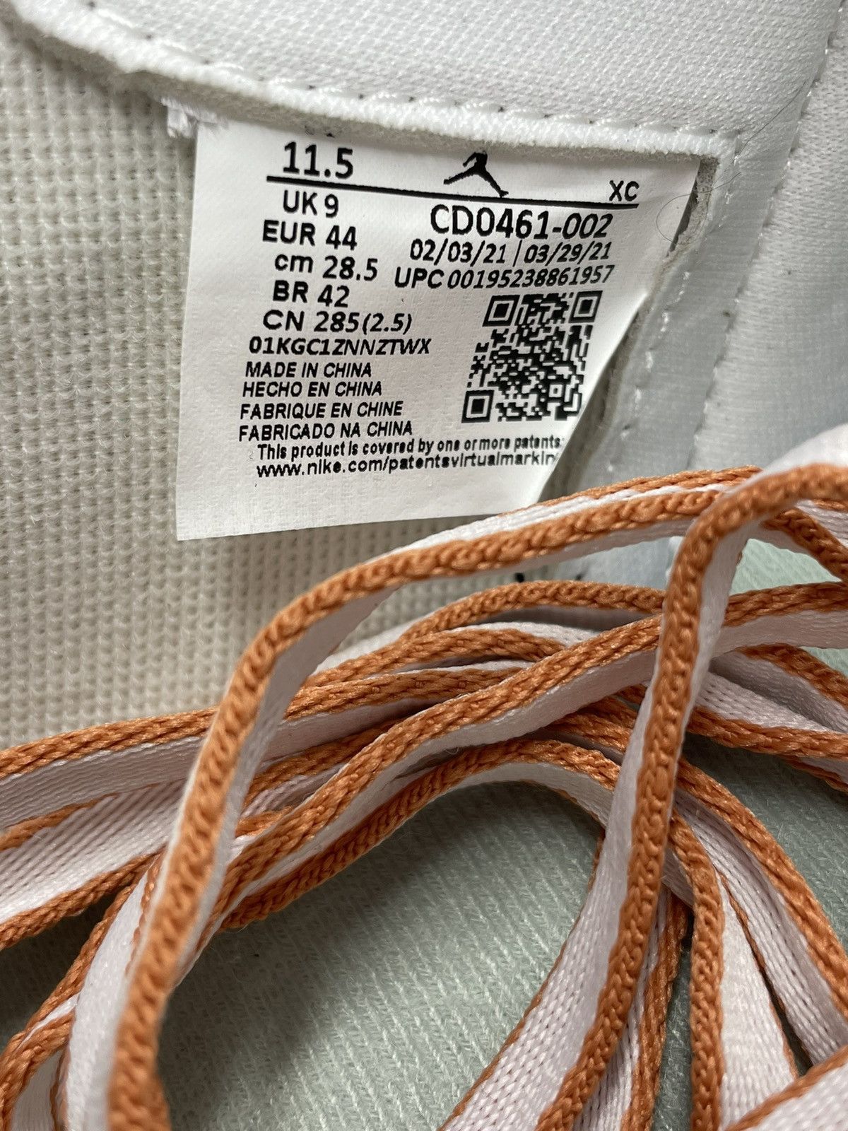 Jordan Brand Air Jordan 1 High Retro Og seafoam green 2021 Size US 10 / EU 43 - 9 Thumbnail