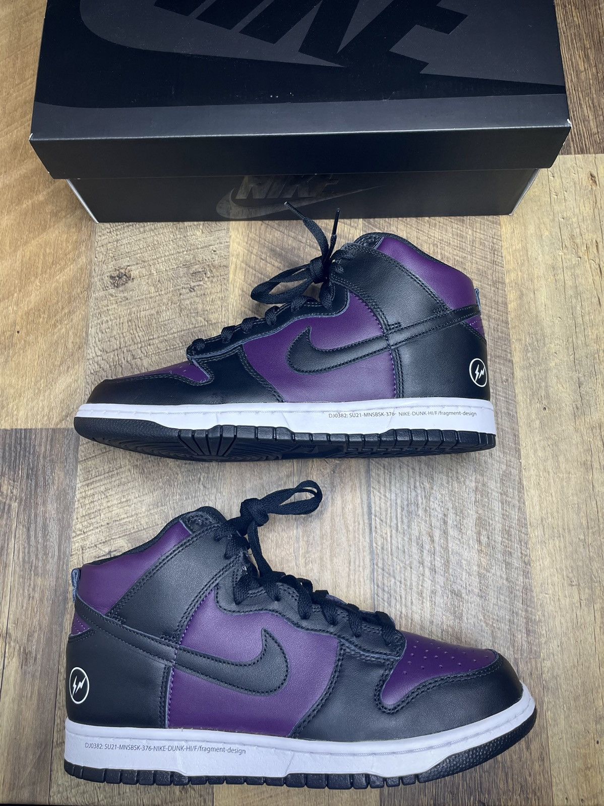 Purple Nike Dunk High Fragment Design Nike Dunk High Fragment - Main Image