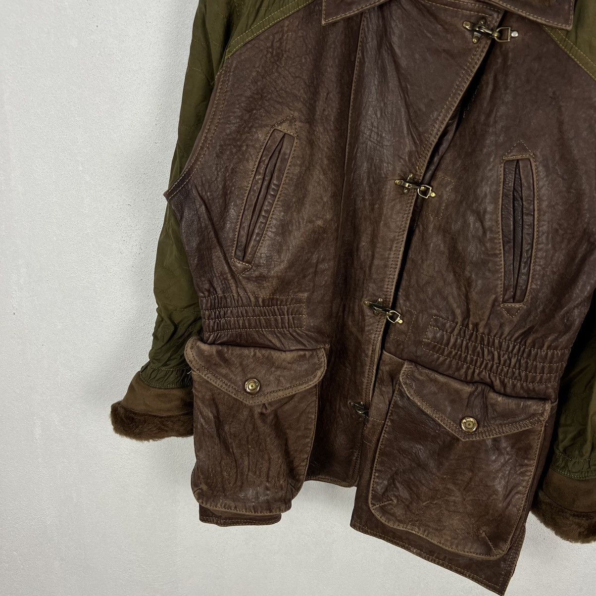 Japanese Brand VINTAGE HOWIE & SON MADE IN SPAIN SUIDE LEATHER JACKET Size US L / EU 52-54 / 3 - 4 Thumbnail