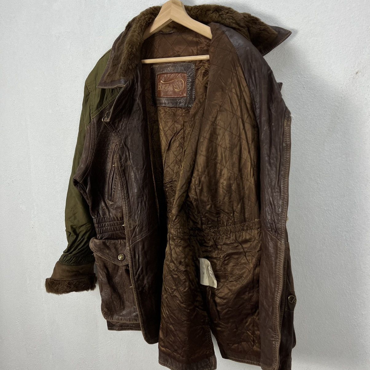 Japanese Brand VINTAGE HOWIE & SON MADE IN SPAIN SUIDE LEATHER JACKET Size US L / EU 52-54 / 3 - 14 Thumbnail