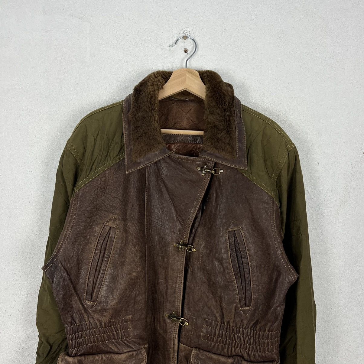 Japanese Brand VINTAGE HOWIE & SON MADE IN SPAIN SUIDE LEATHER JACKET Size US L / EU 52-54 / 3 - 3 Thumbnail