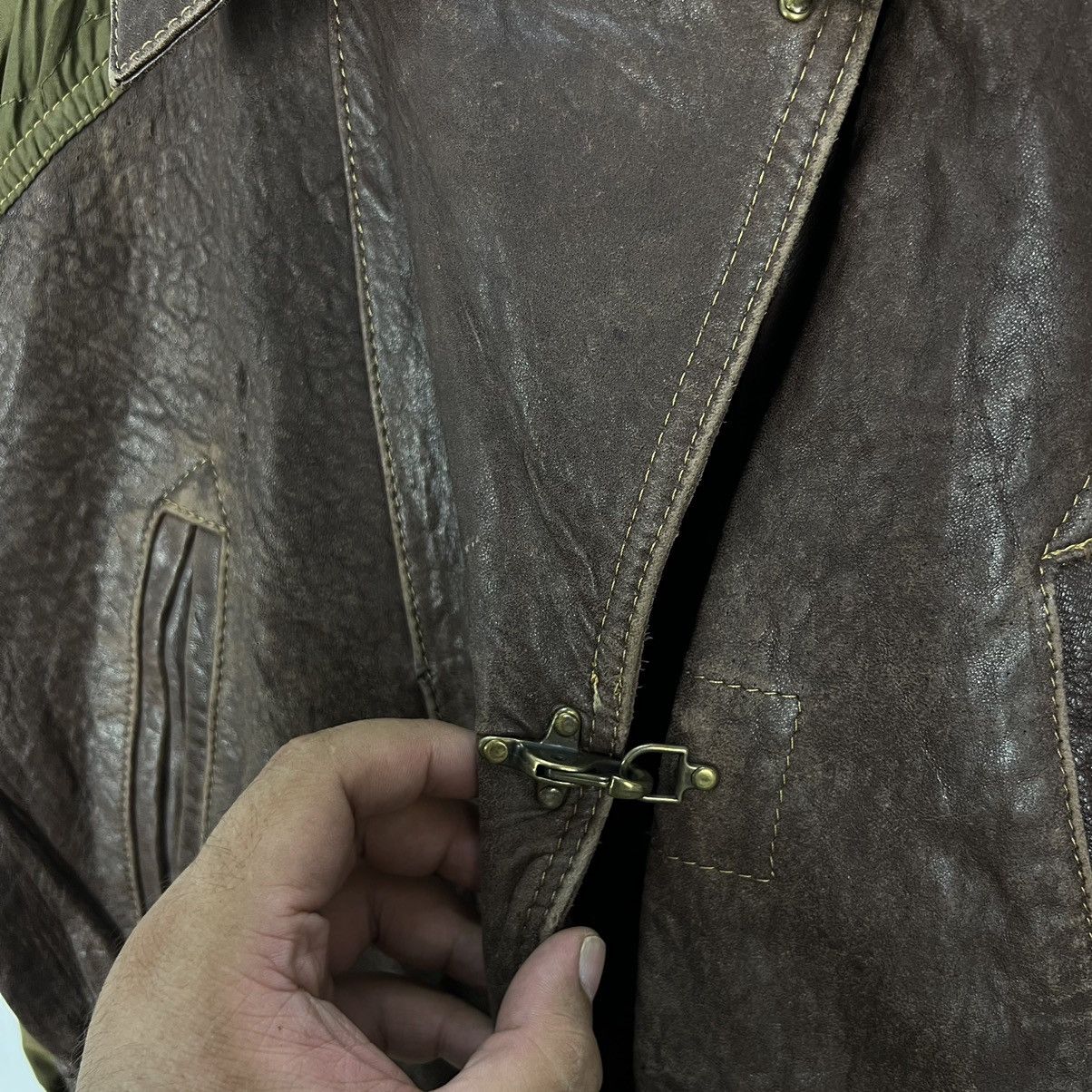 Japanese Brand VINTAGE HOWIE & SON MADE IN SPAIN SUIDE LEATHER JACKET Size US L / EU 52-54 / 3 - 9 Thumbnail