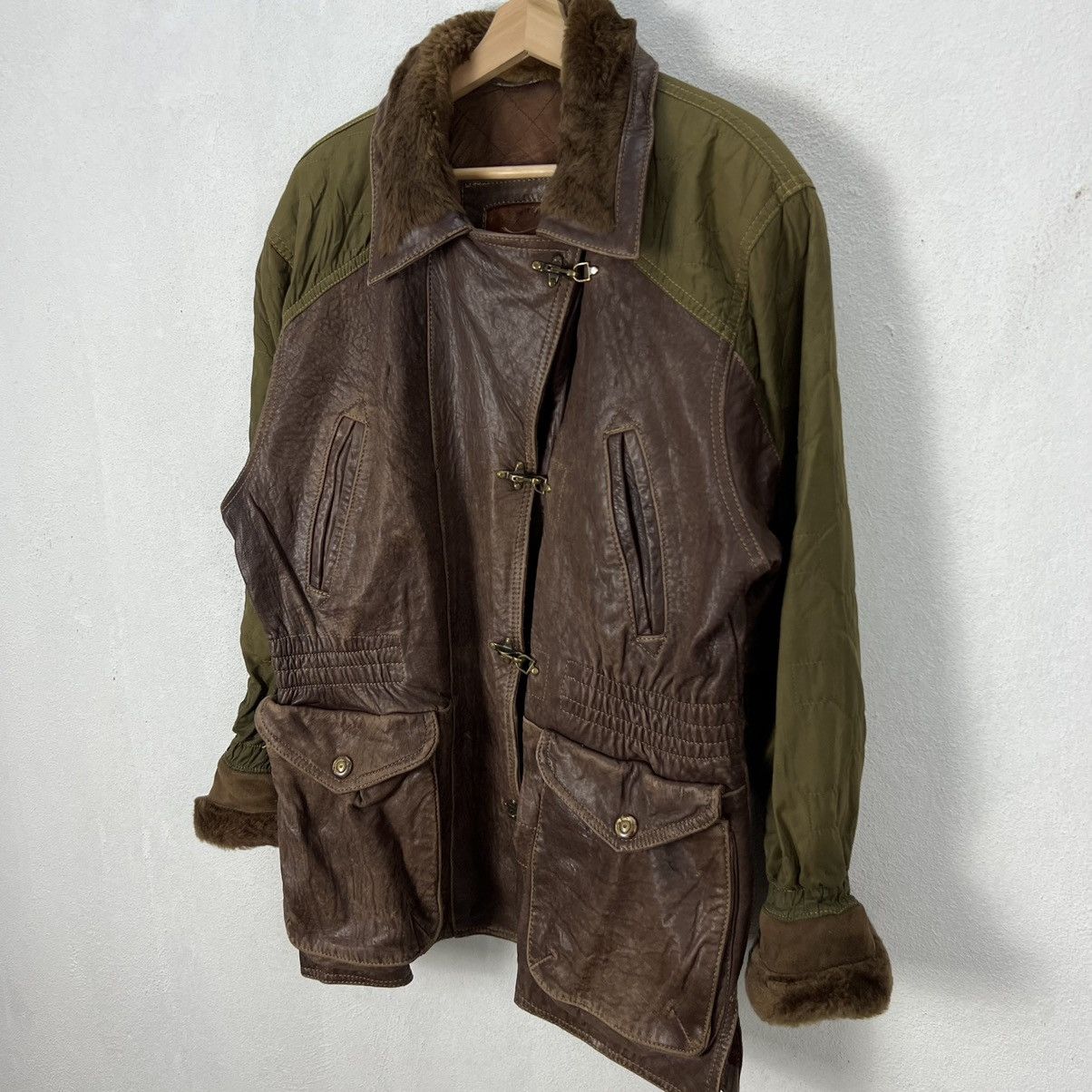 Japanese Brand VINTAGE HOWIE & SON MADE IN SPAIN SUIDE LEATHER JACKET Size US L / EU 52-54 / 3 - 2 Thumbnail