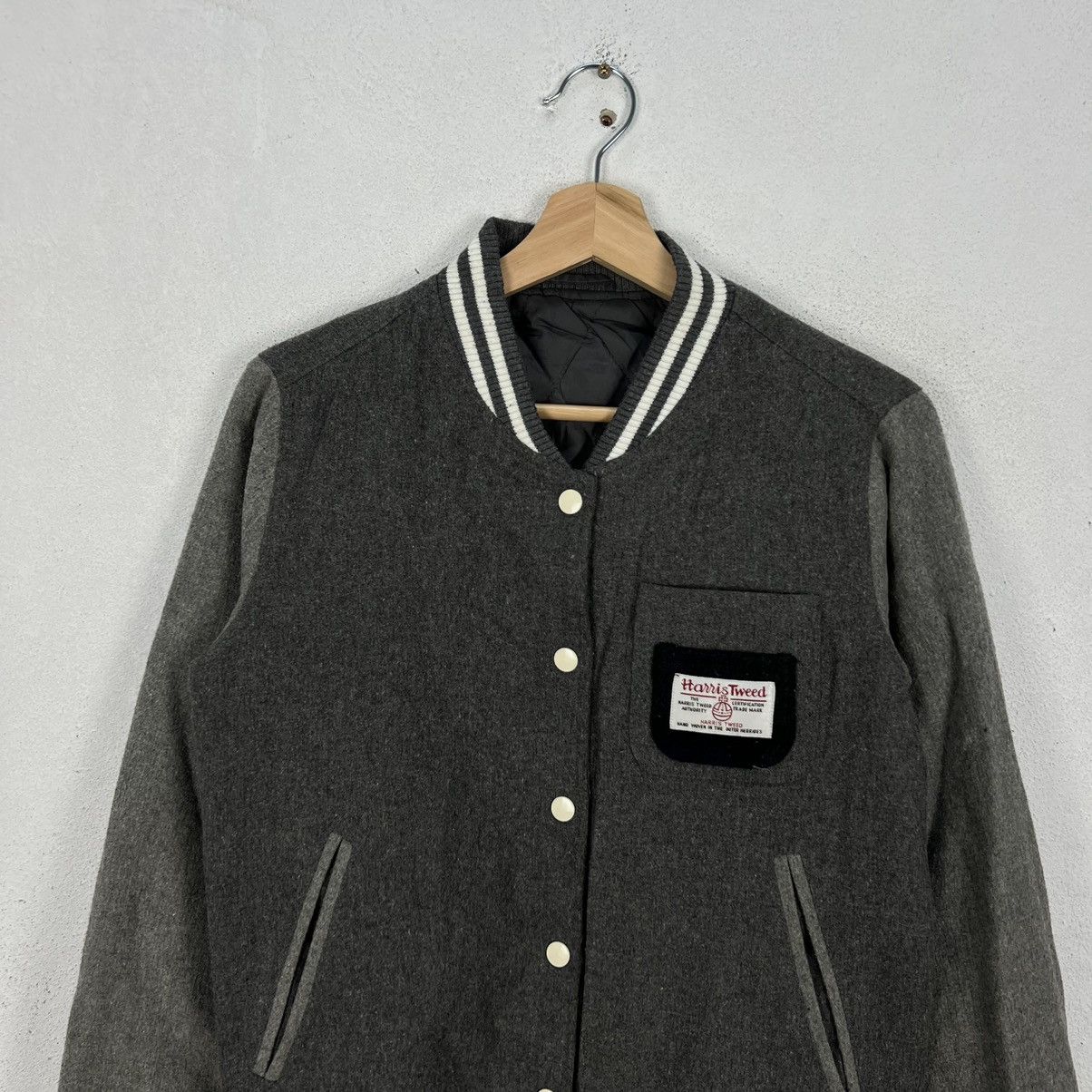 Harris Tweed × Japanese Brand VINTAGE HARRIS TWEED VARSITY JACKET Size US S / EU 44-46 / 1 - 3 Thumbnail