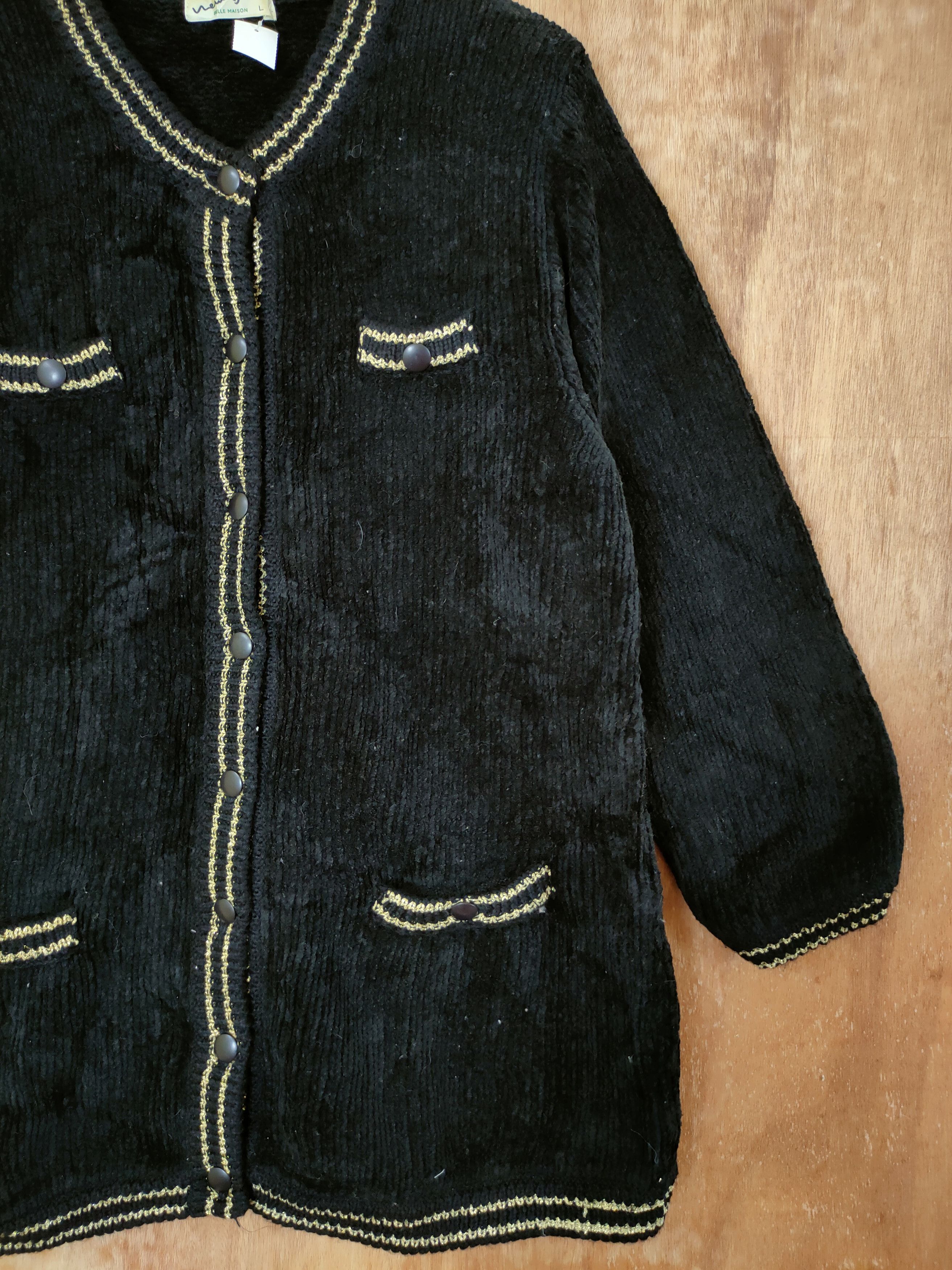 Aran Isles Knitwear × Japanese Brand DL Belle Maison cardigan mohair knitwear streetwear #46-430 Size US L / EU 52-54 / 3 - 3 Thumbnail