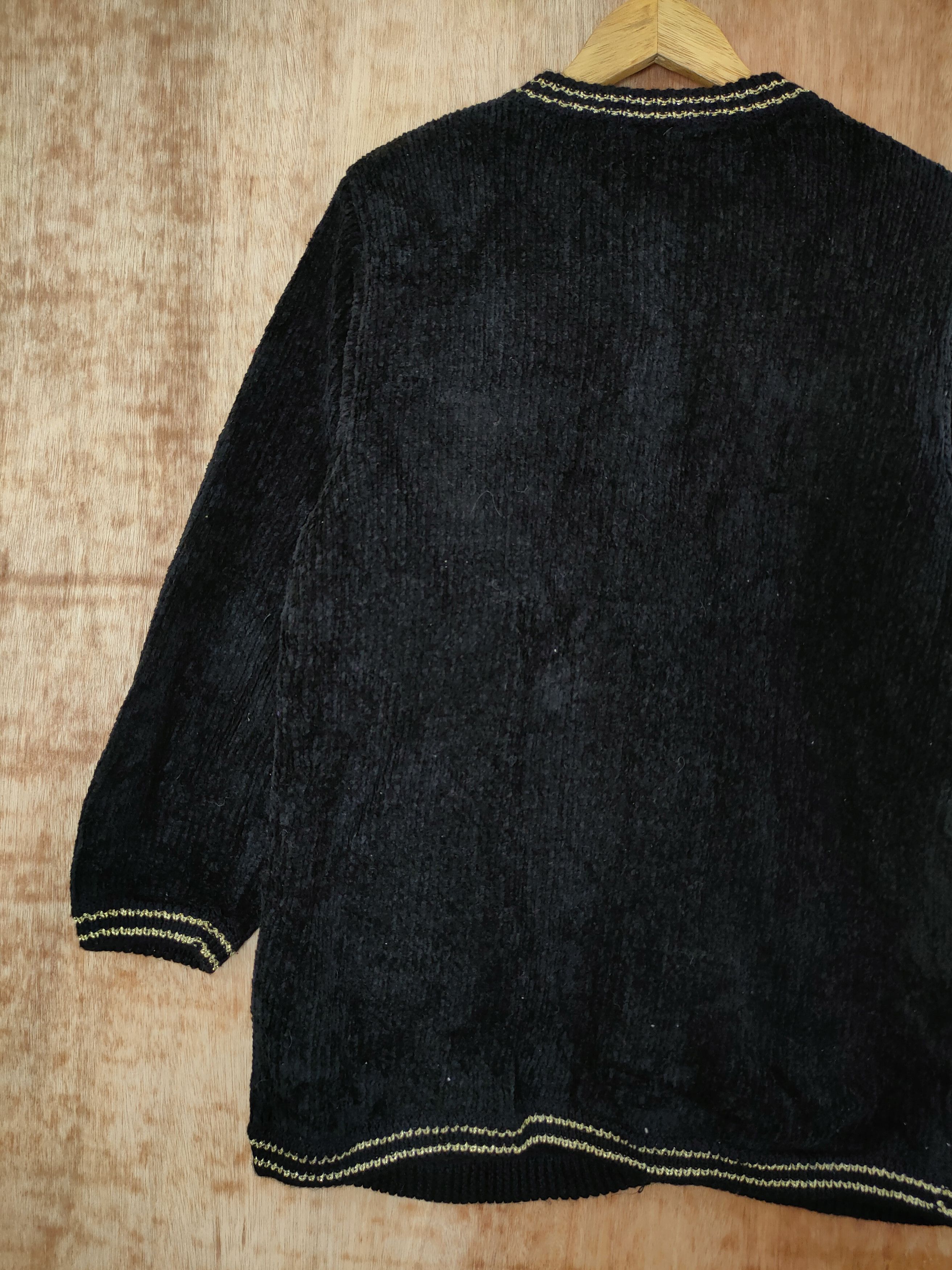 Aran Isles Knitwear × Japanese Brand DL Belle Maison cardigan mohair knitwear streetwear #46-430 Size US L / EU 52-54 / 3 - 8 Thumbnail